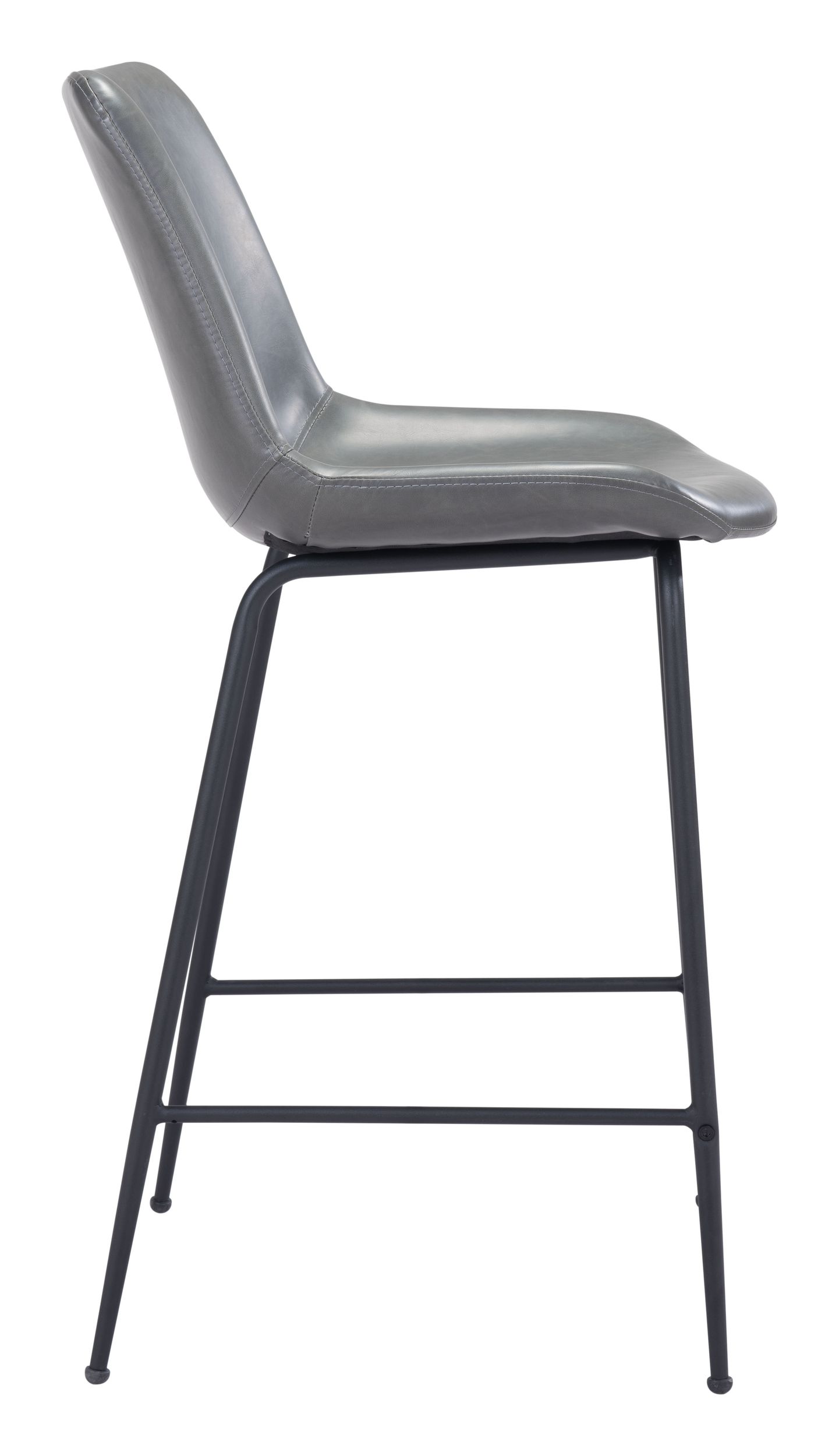 Byron Faux Leather/Steel Counter Stool