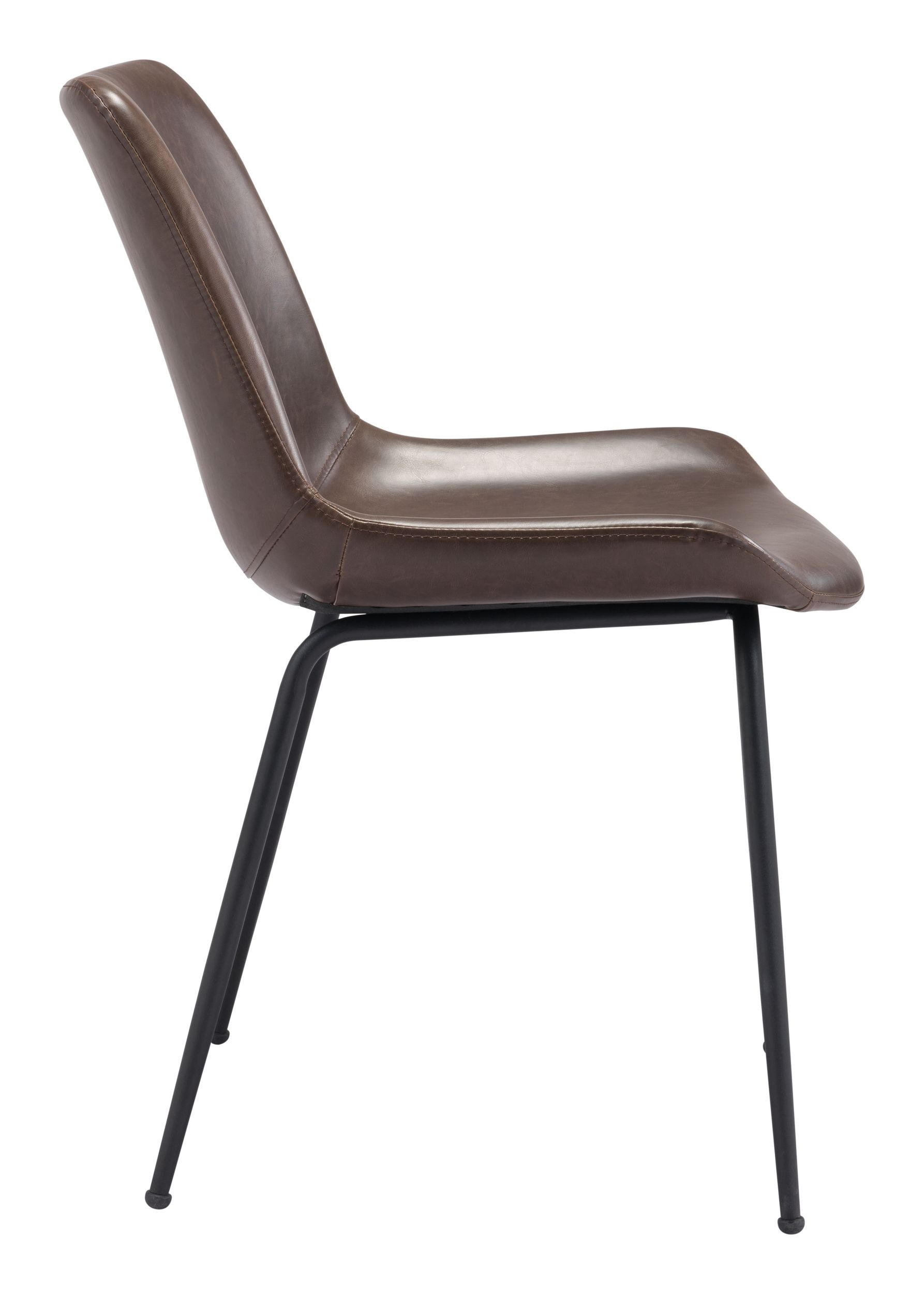 Byron Faux Leather/Steel Dining Chair