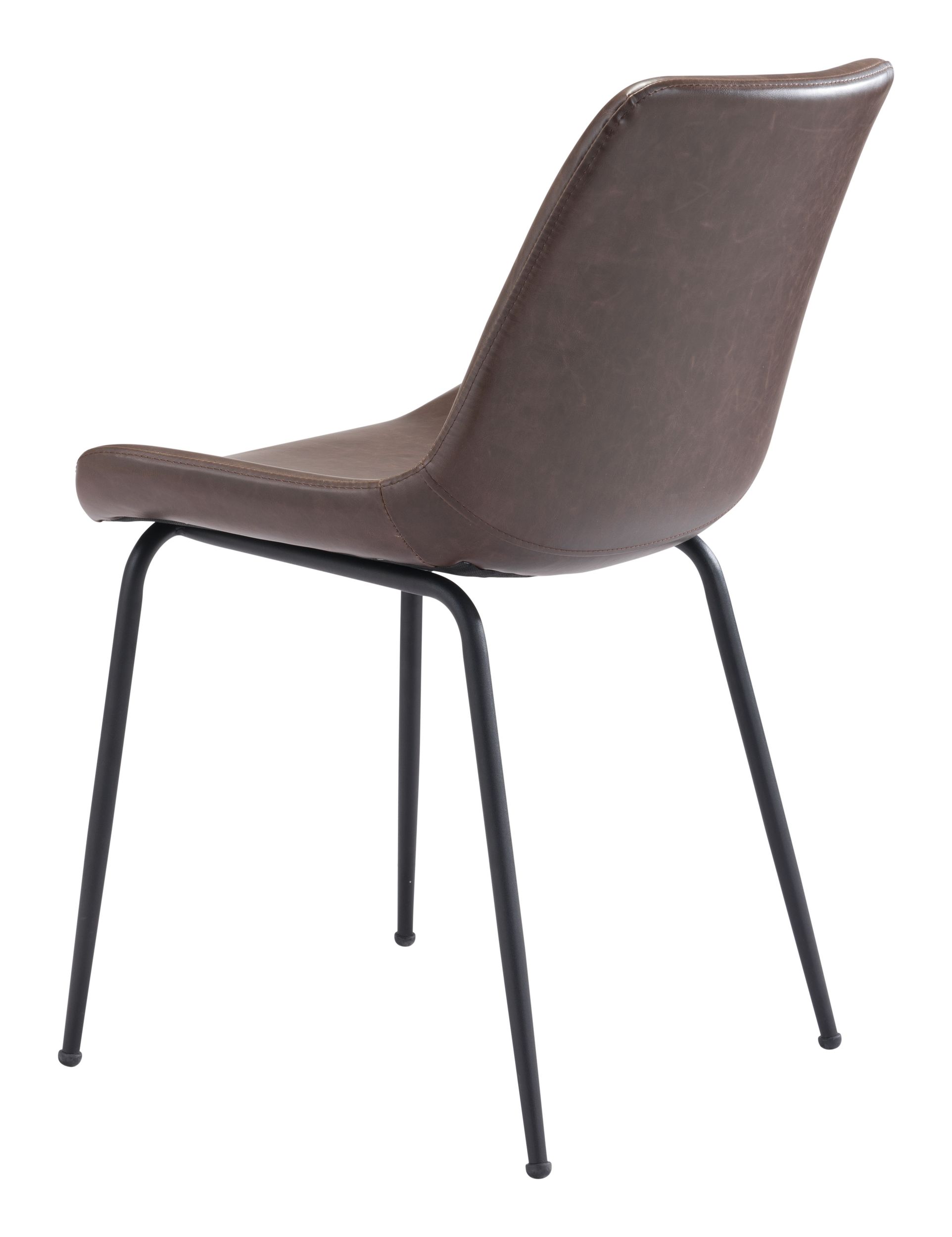 Byron Faux Leather/Steel Dining Chair