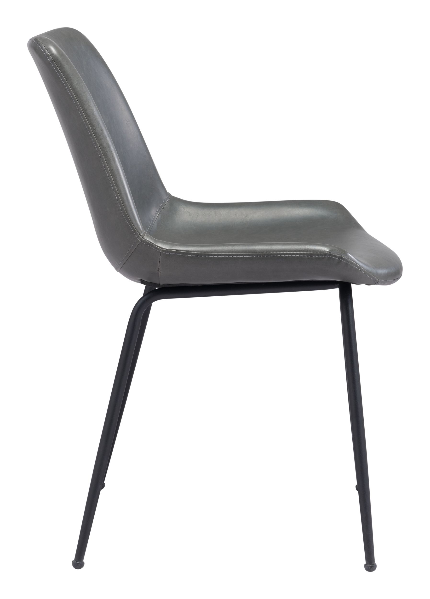 Byron Faux Leather/Steel Dining Chair