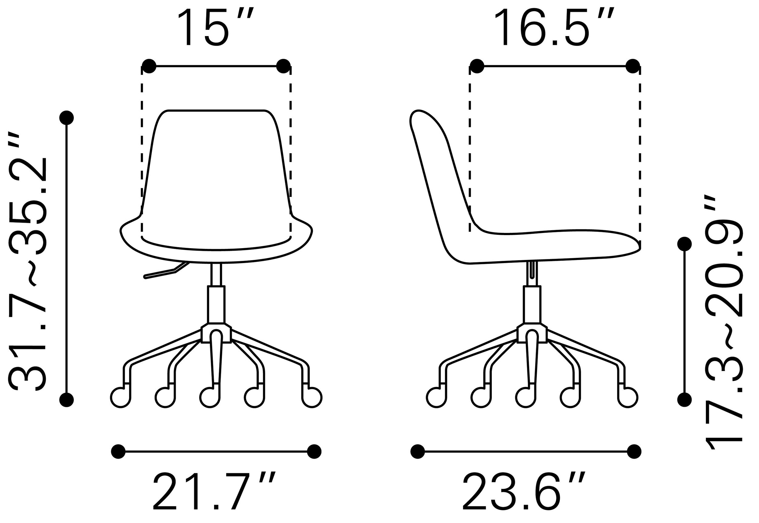 Byron Faux Leather Office Chair