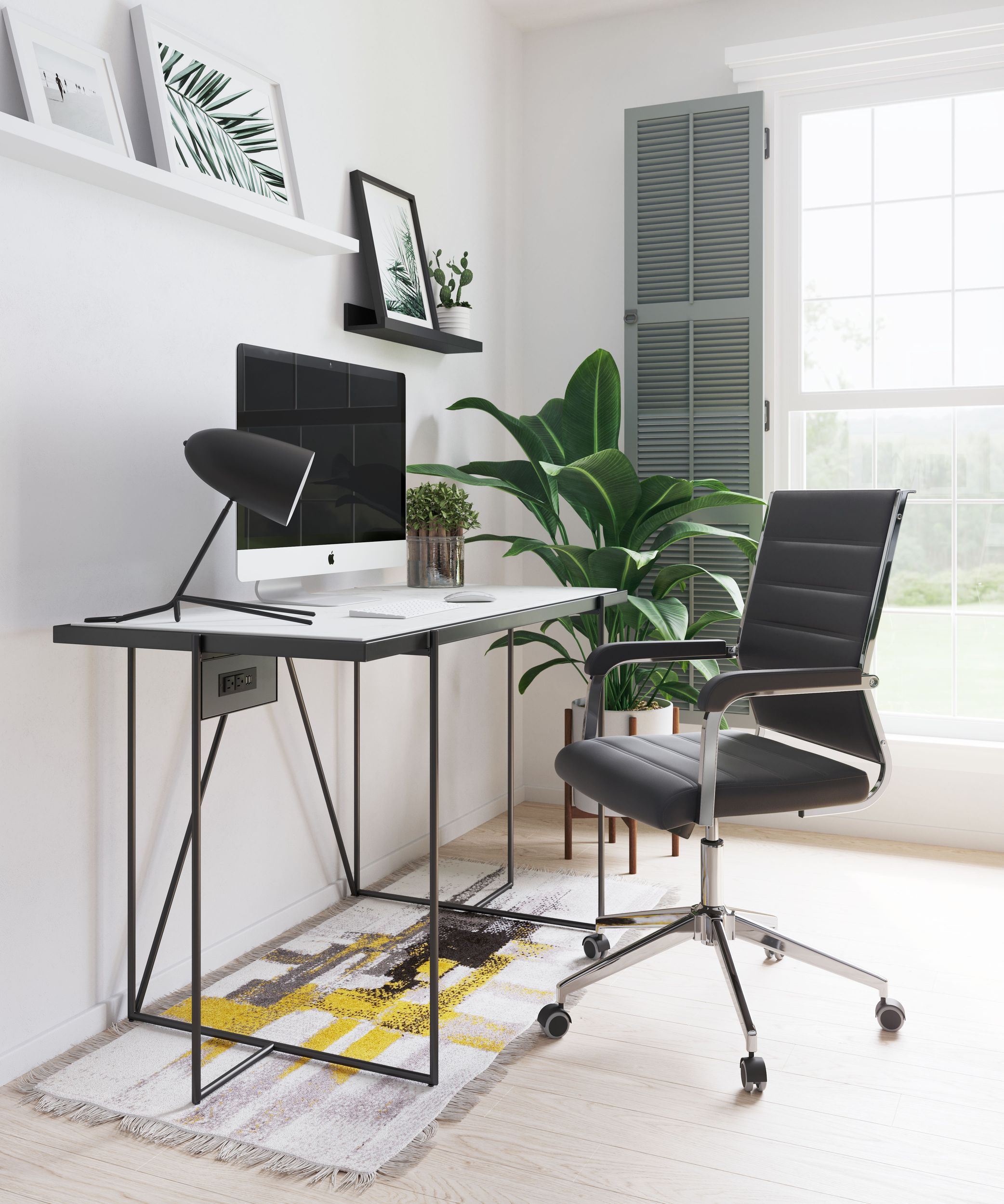 Liderato Faux Leather Office Chair