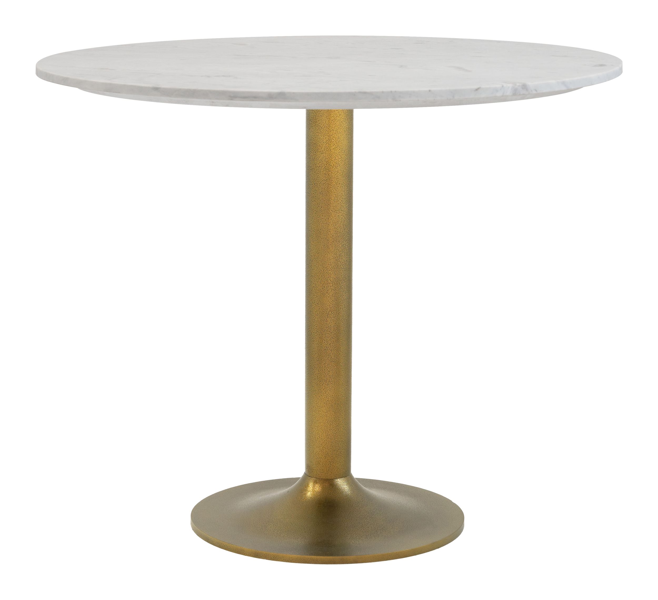 Fullerton Round Marble/Aluminum Dining Table