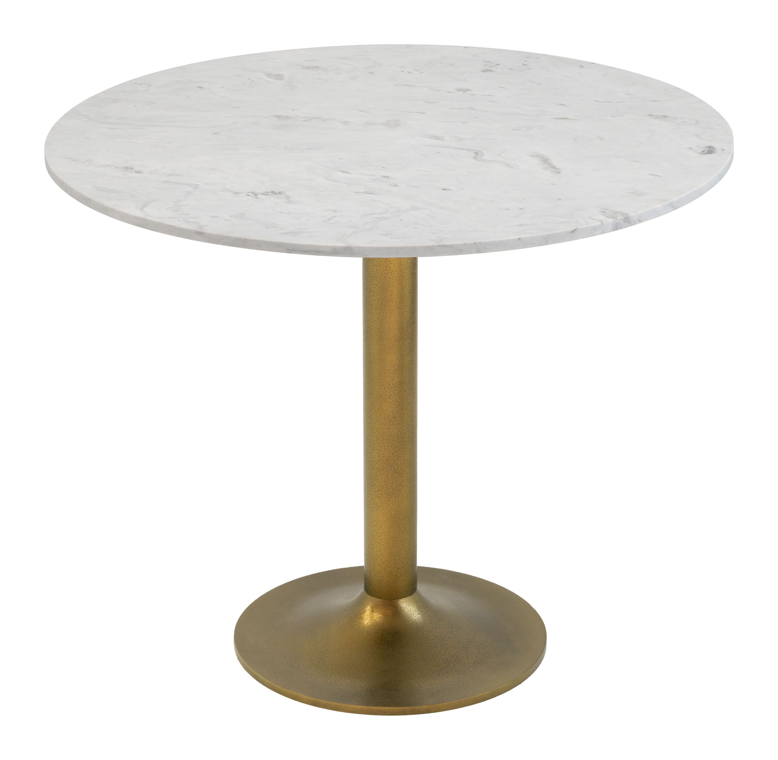 Fullerton Round Marble/Aluminum Dining Table