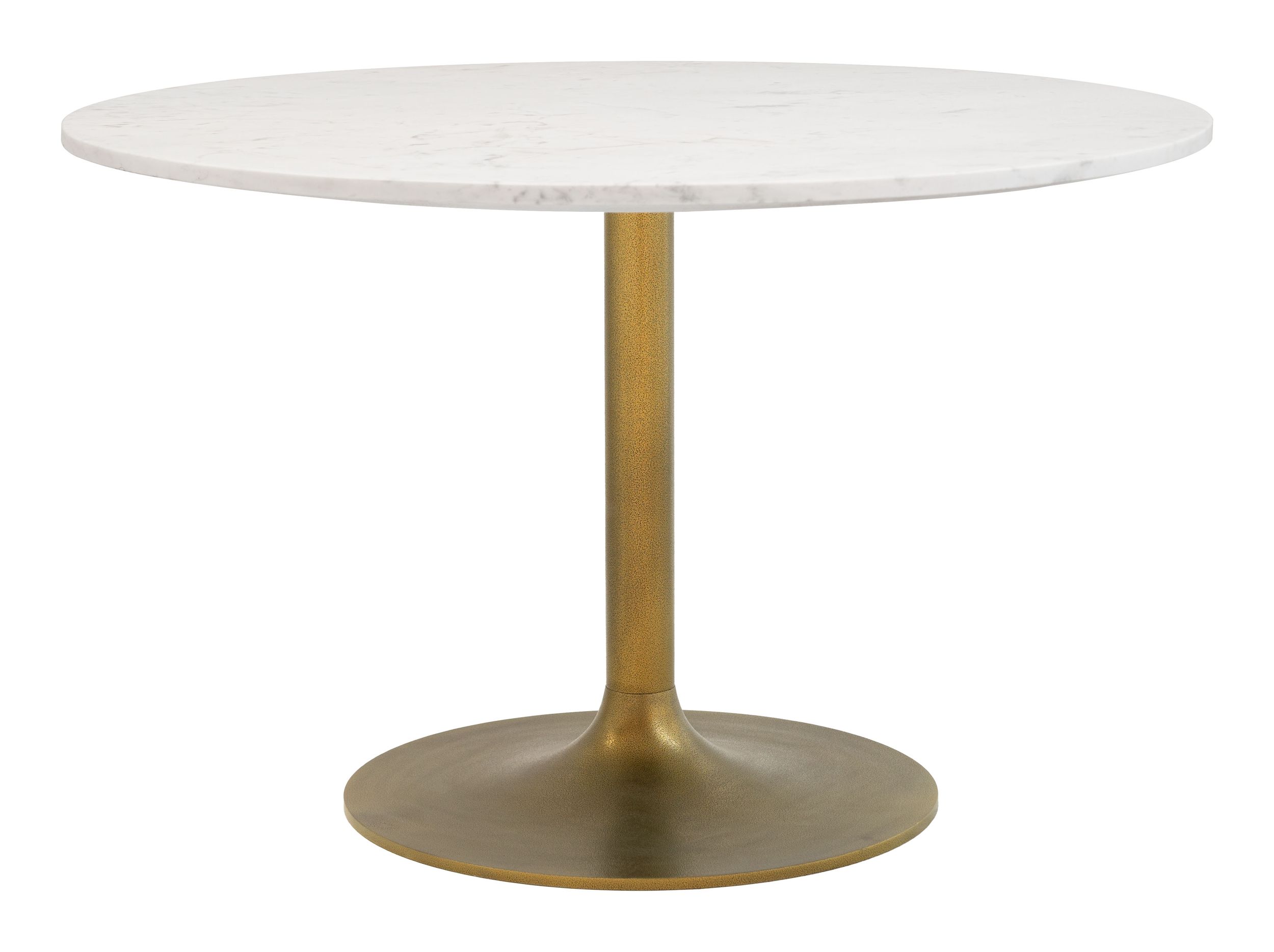 Ithaca Round Marble/Aluminum Dining Table