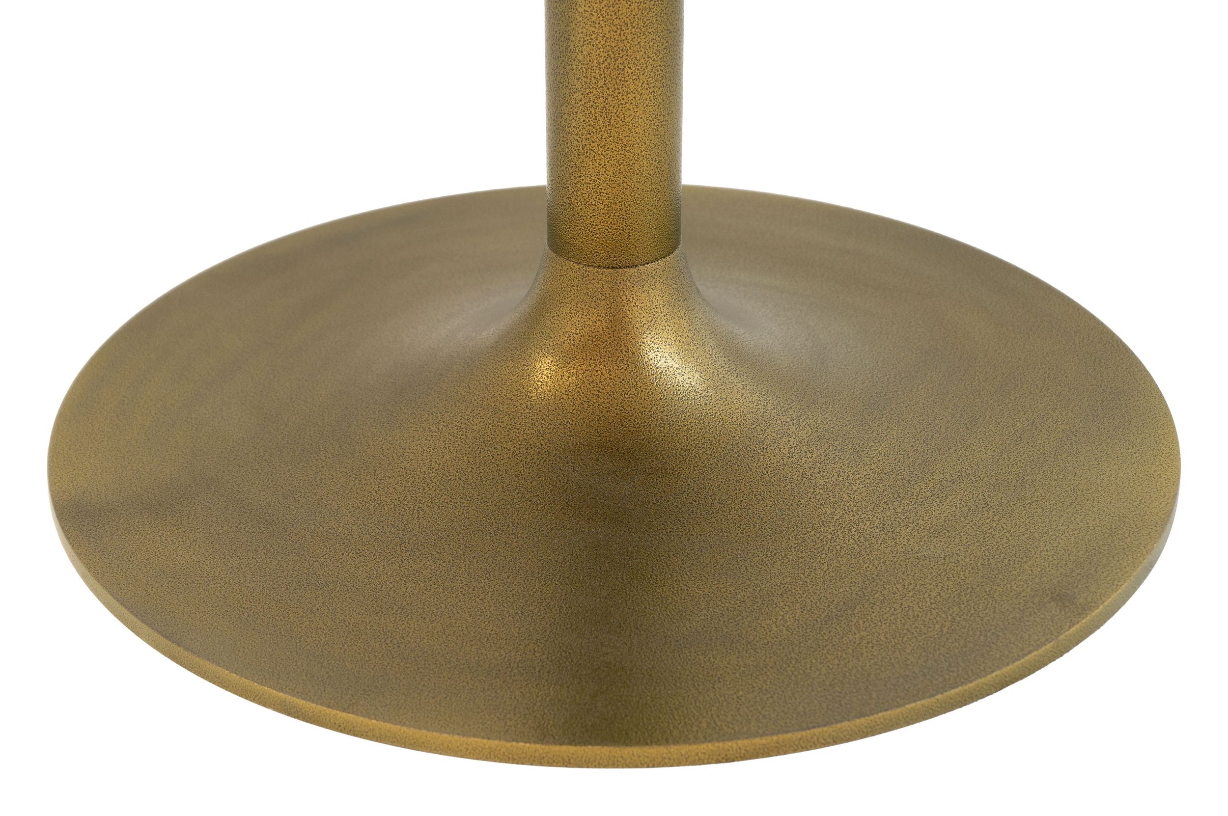 Ithaca Round Marble/Aluminum Dining Table