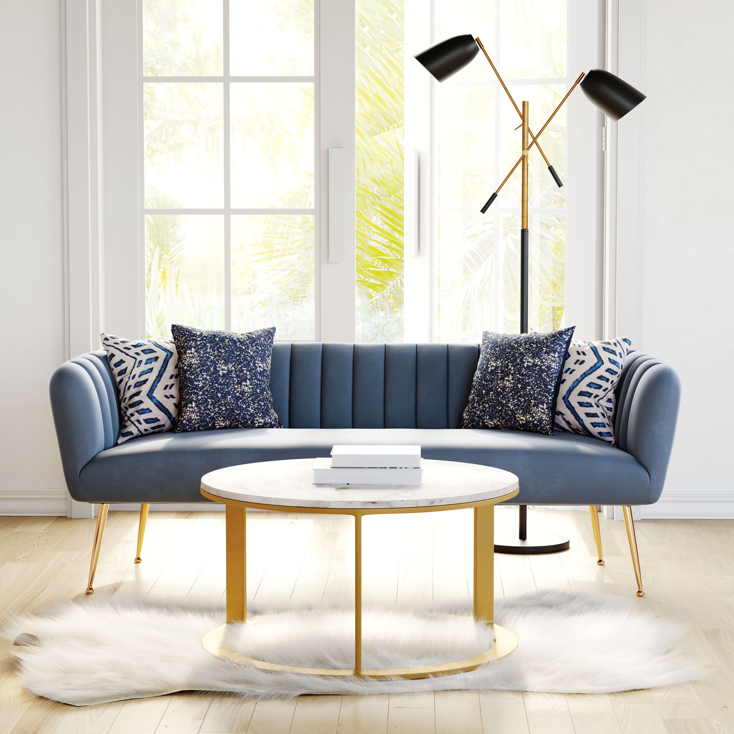 Deco Velvet Sofa