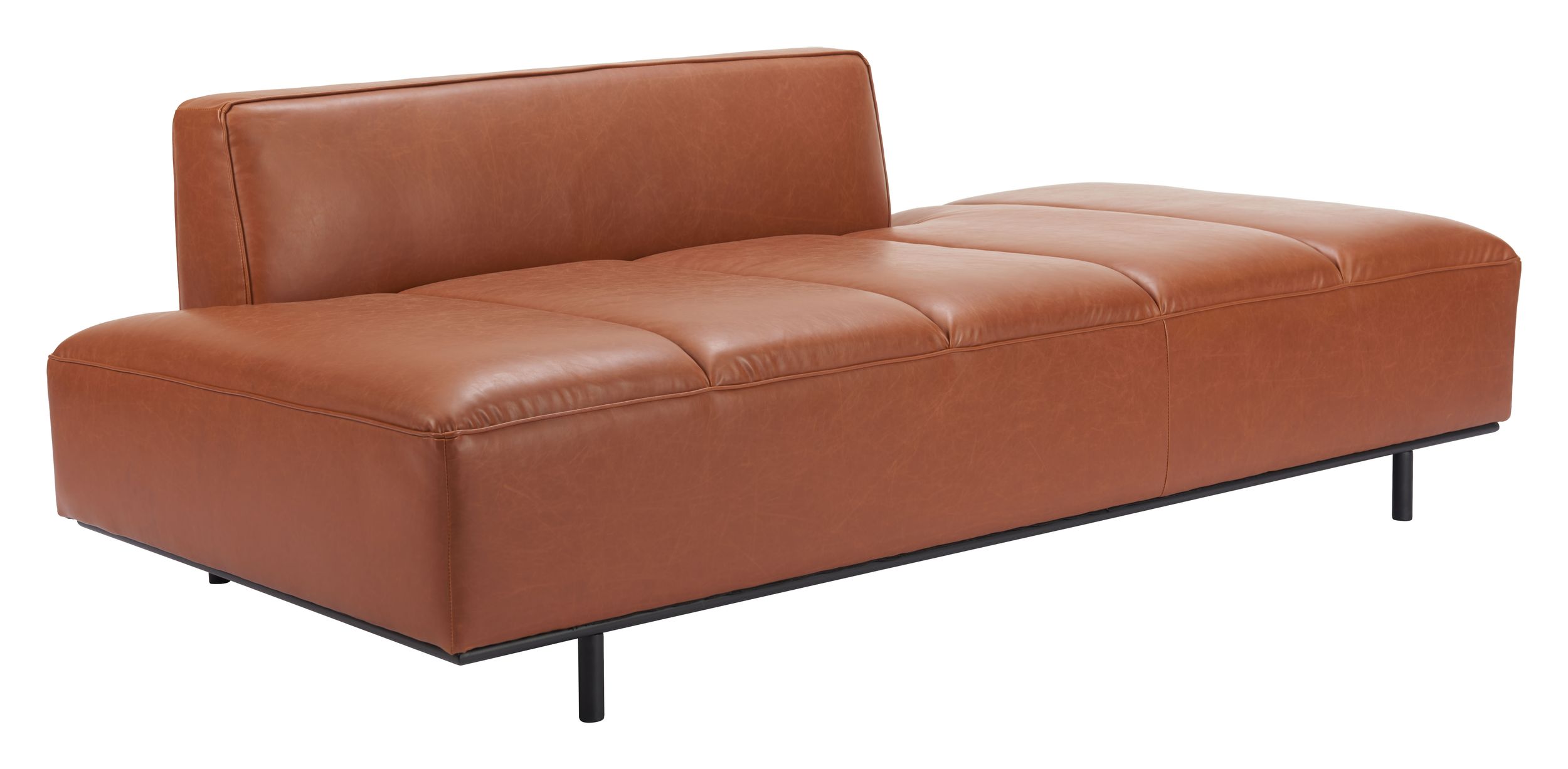 Confection Faux Leather Sofa