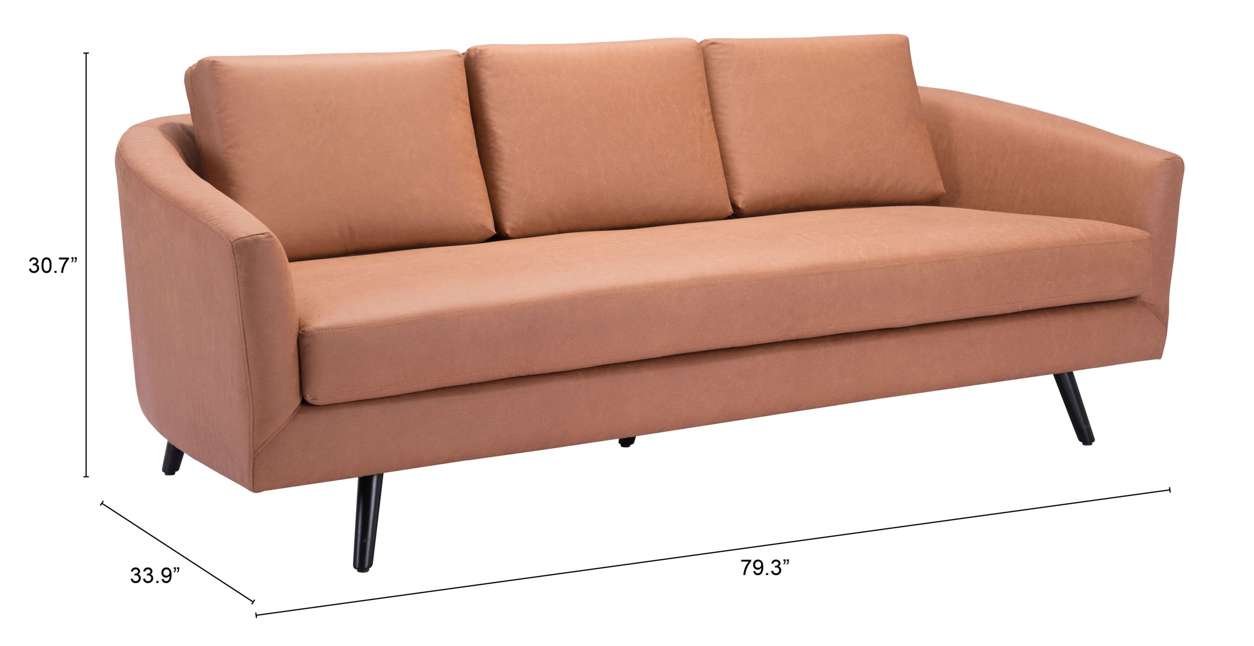 Divinity Faux Leather Sofa