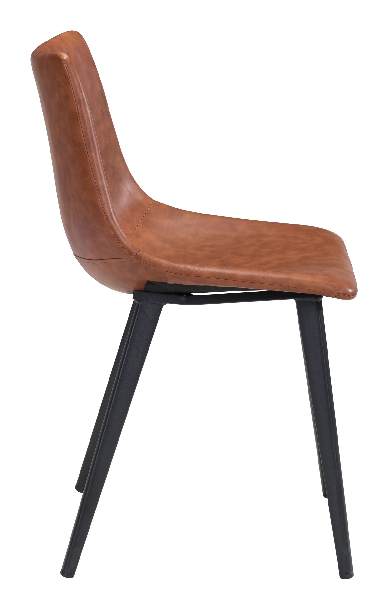 Daniel Faux Leather/Steel Dining Chair