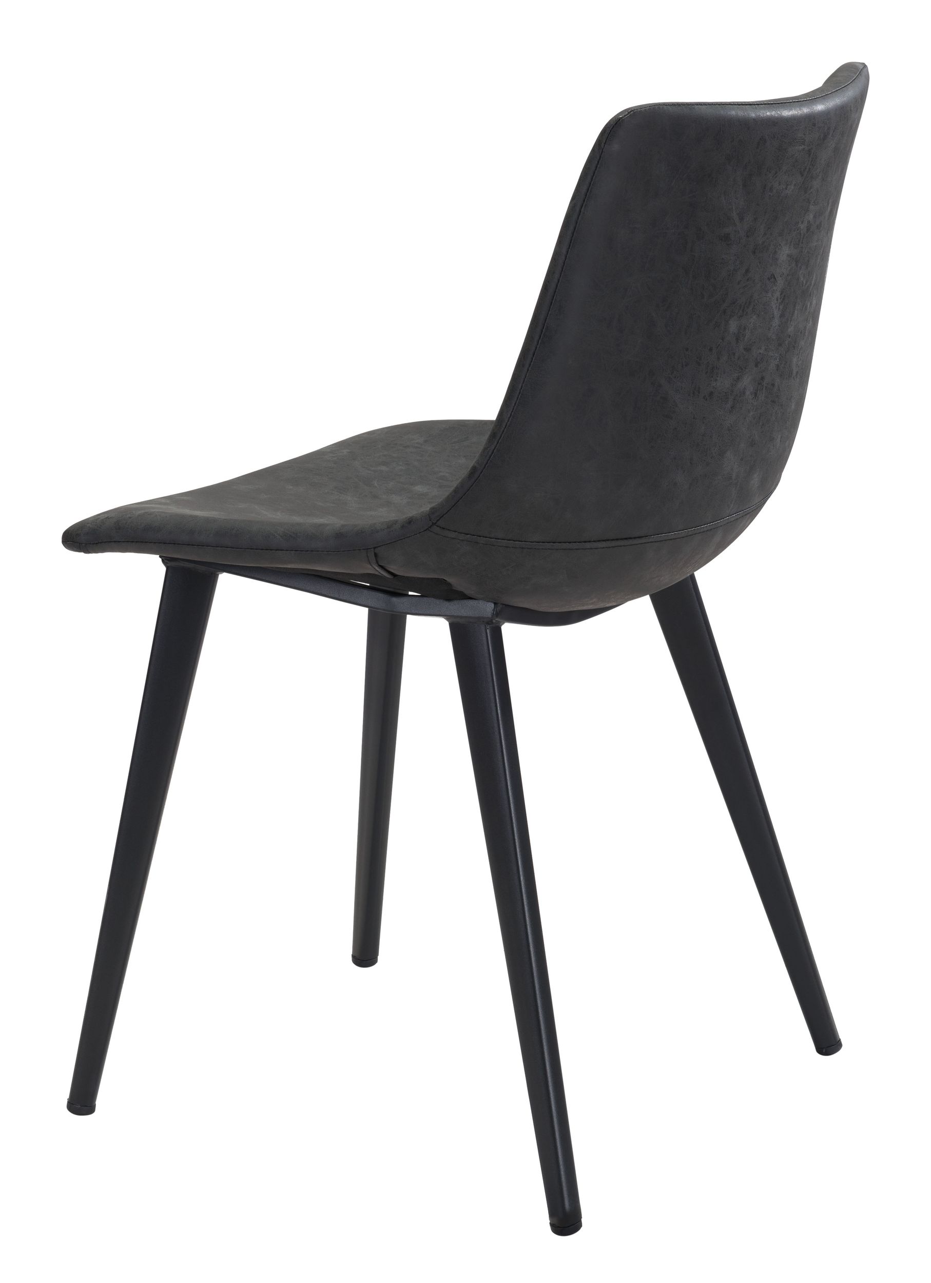 Daniel Faux Leather/Steel Dining Chair