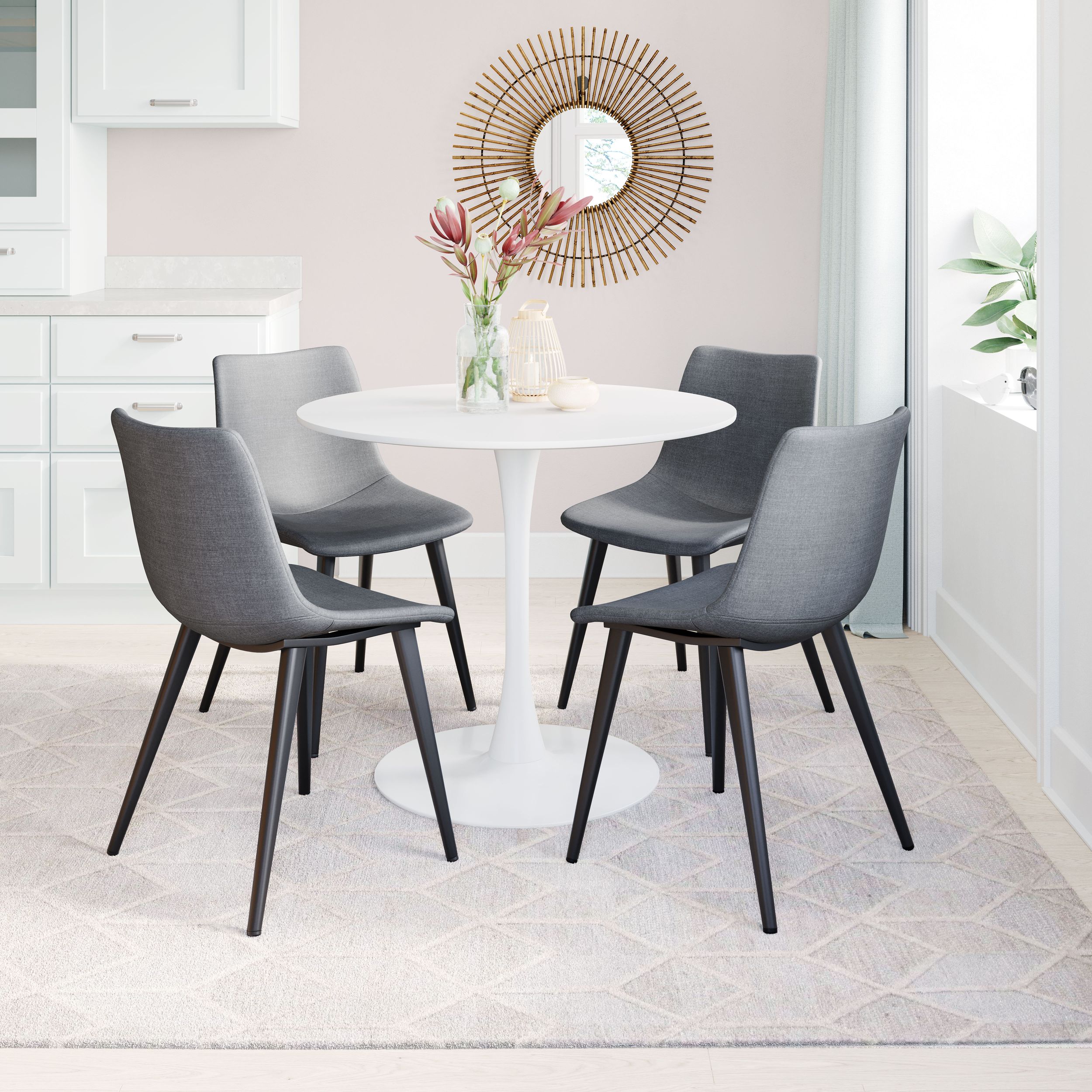 Daniel Upholstery/Steel Dining Chair