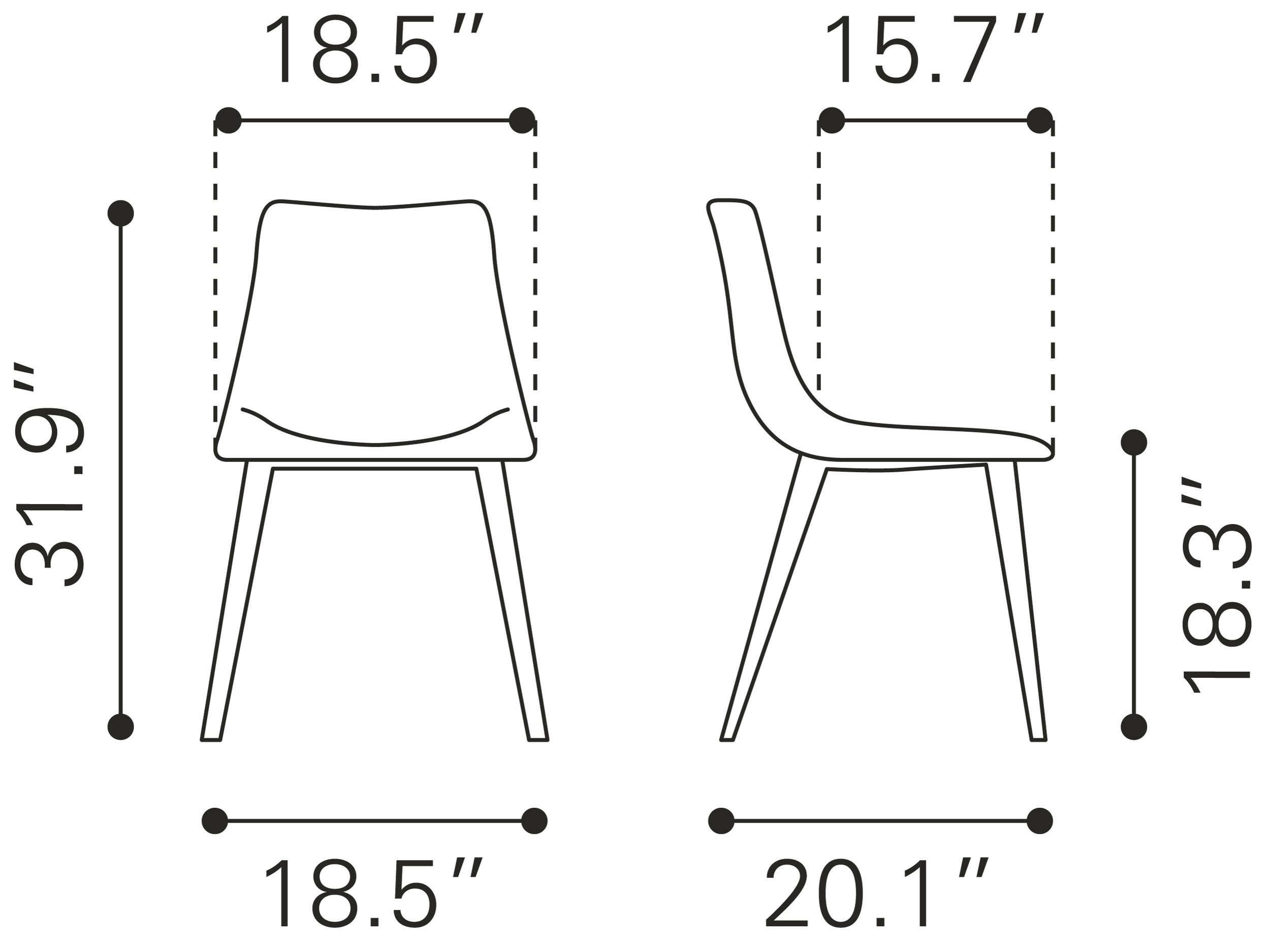 Daniel Upholstery/Steel Dining Chair