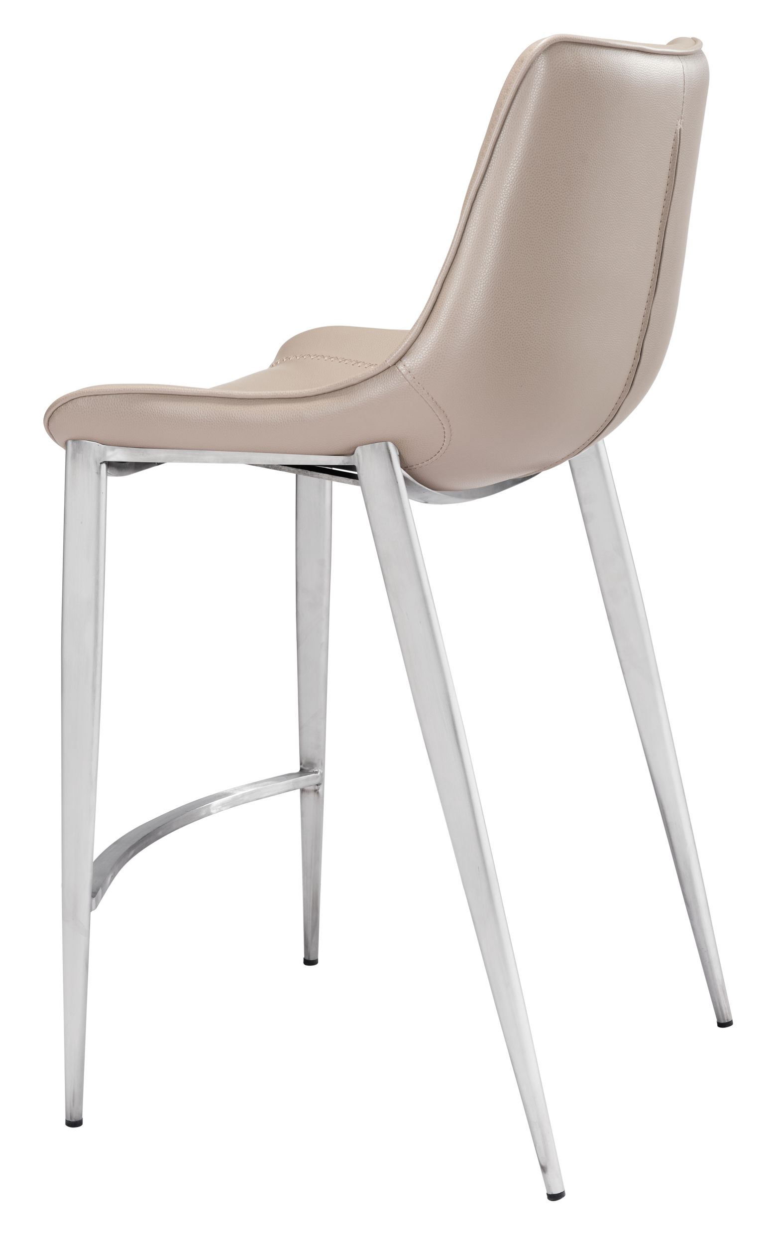 Magnus Faux Leather/Steel Counter Stool