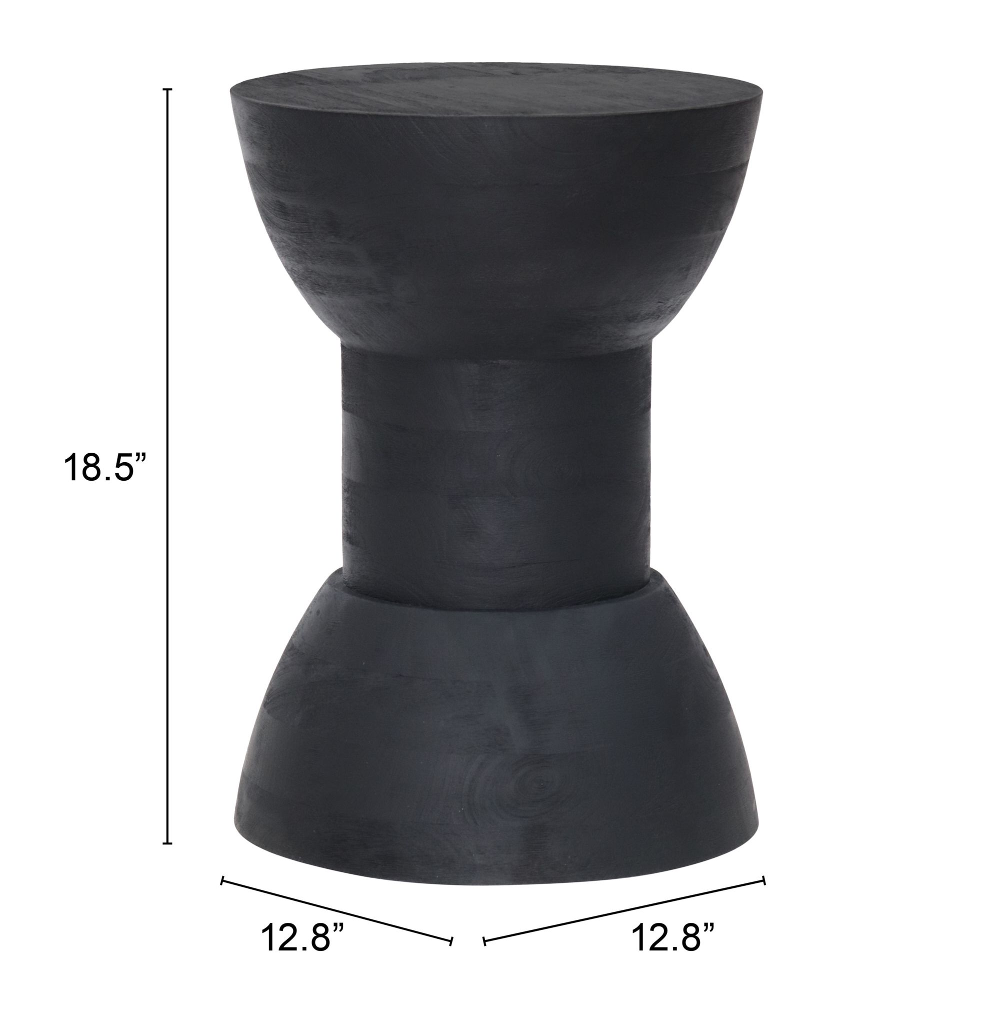 Wisdom Round Wood Side Table