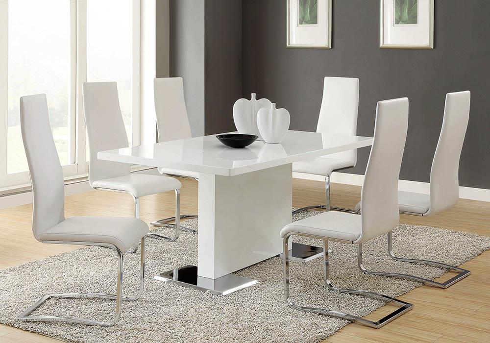 Anges 63" Rectangular Wood Veneer Dining Table