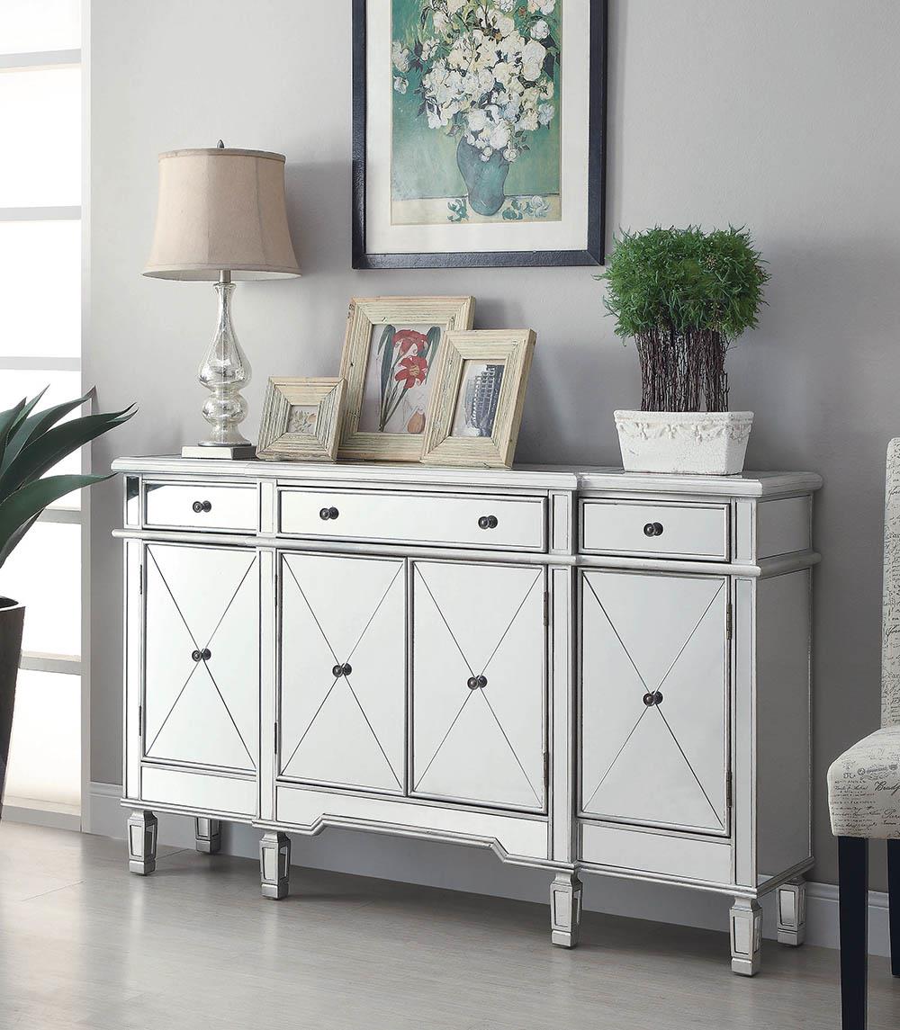 Aconitum 4-Door Mirror Wine Cabinet