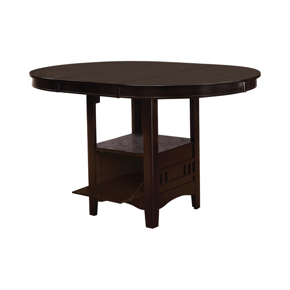 Lavon 42" Wood Veneer Round Extendable Counter Height Table
