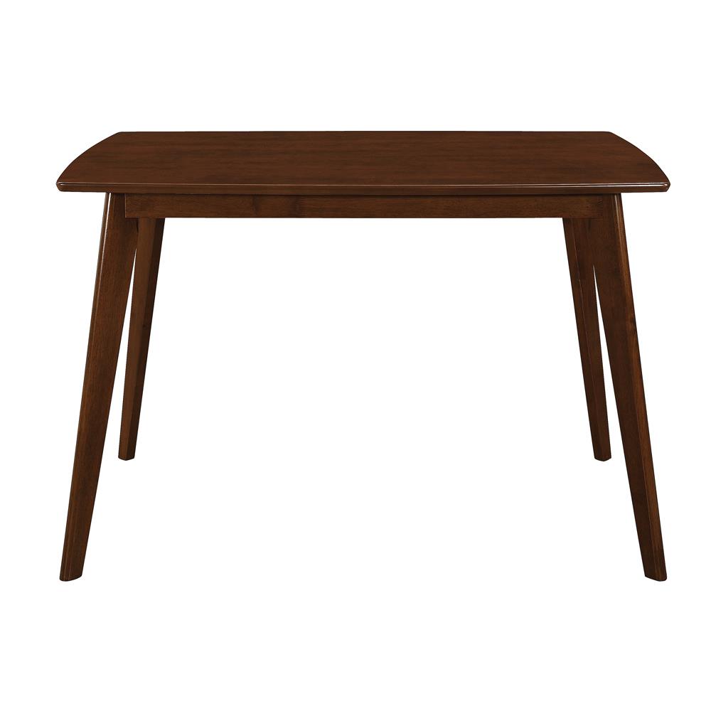 Kersey 47.25" Rectangular Wood Veneer Dining Table with Angled Legs