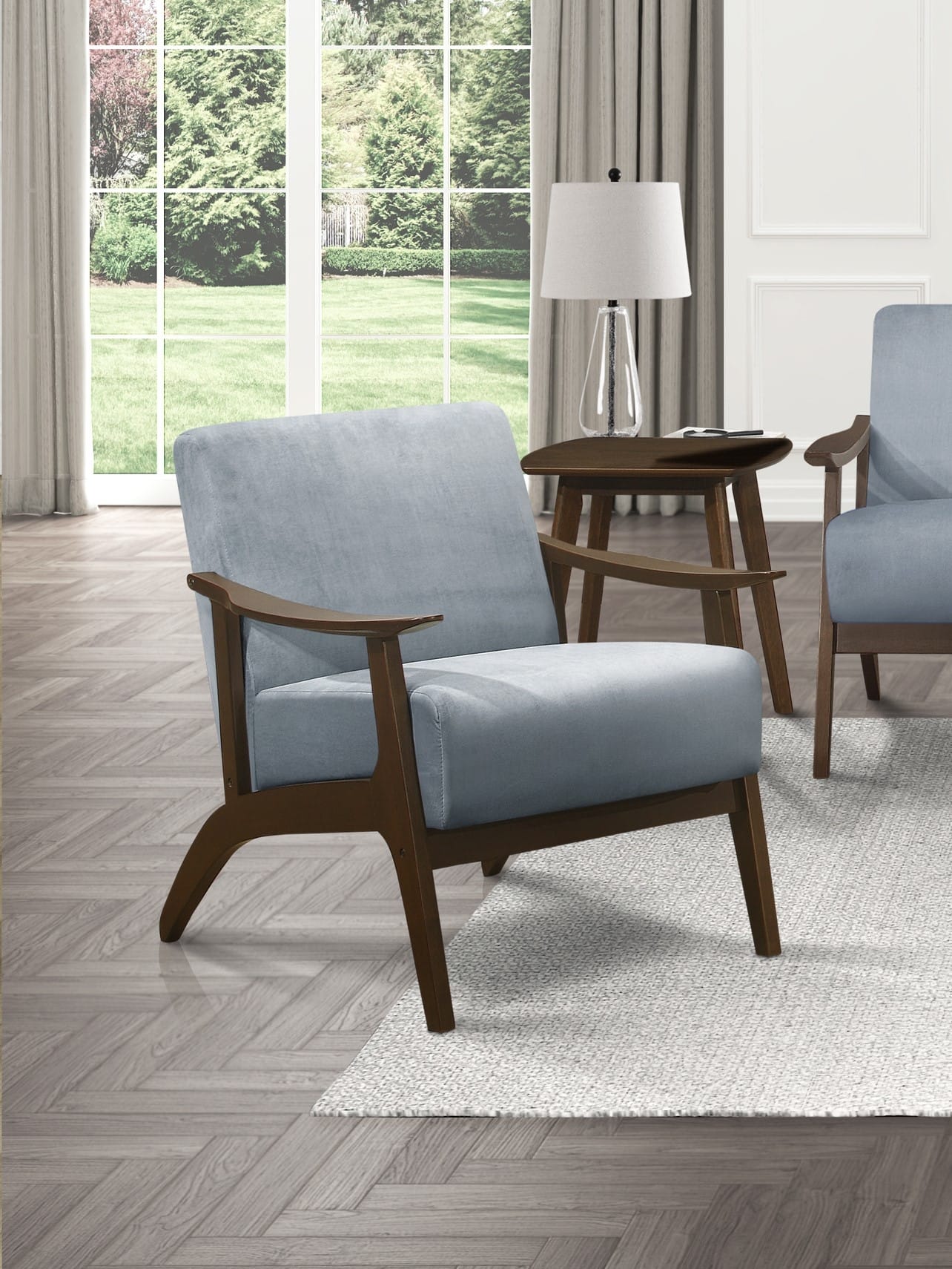 Carlson Velvet Accent Chair