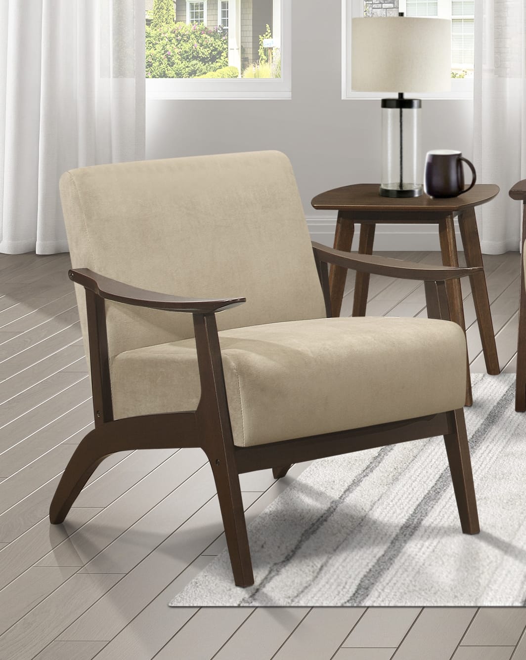 Carlson Velvet Accent Chair