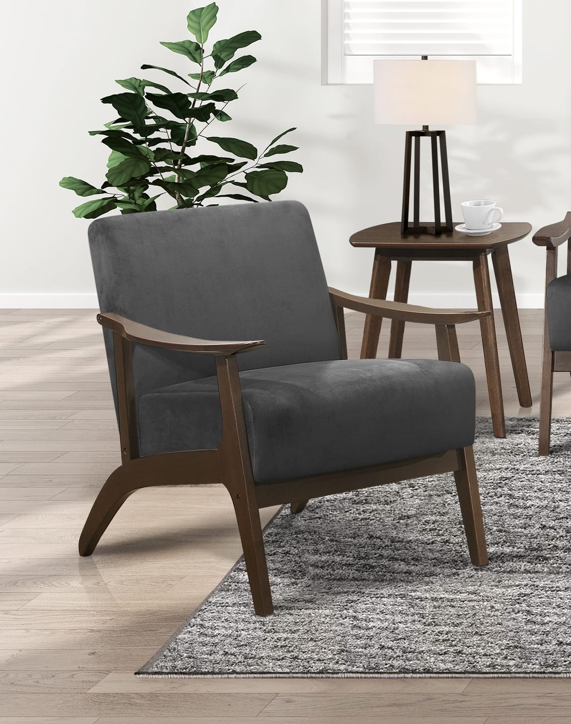 Carlson Velvet Accent Chair