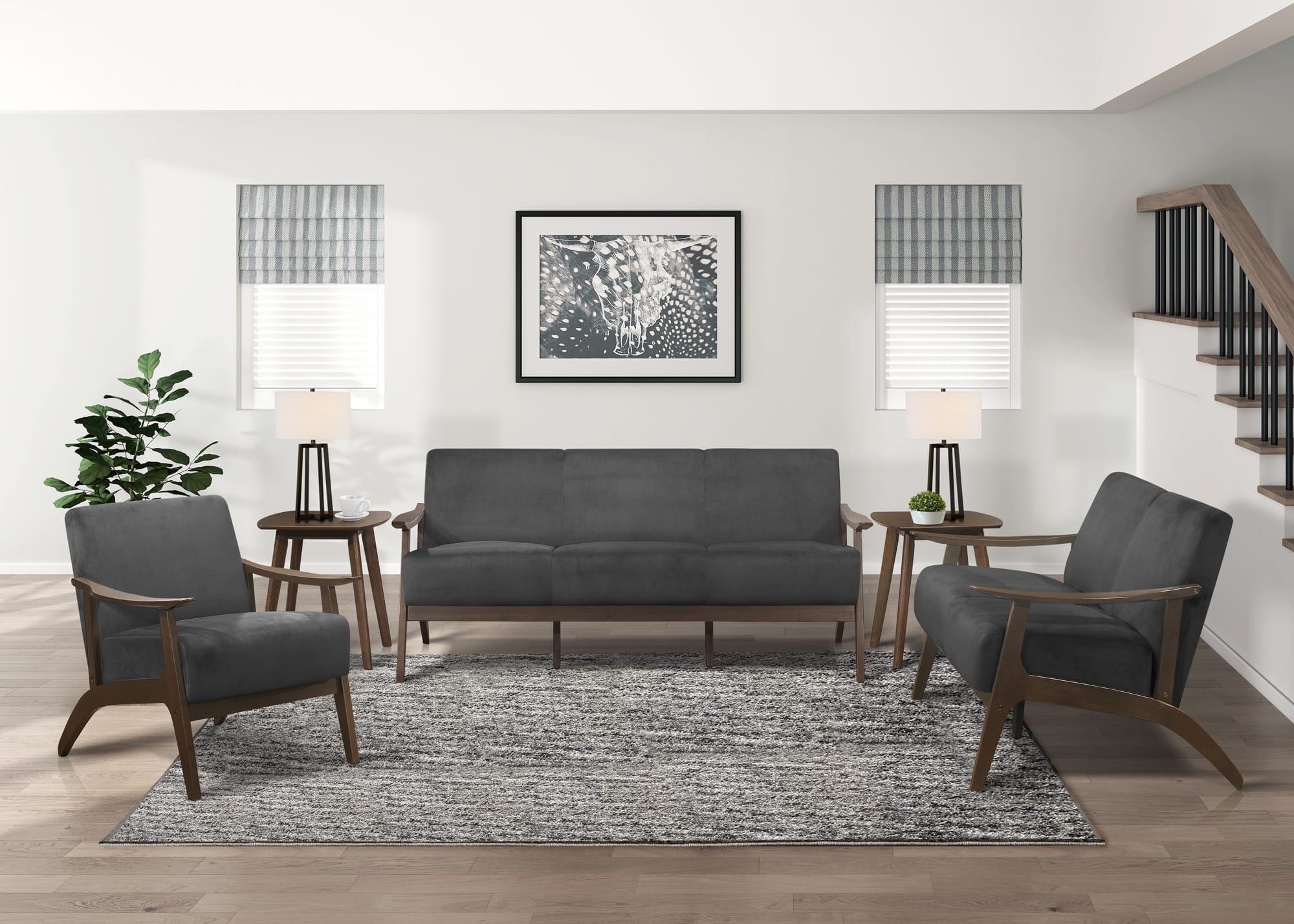 Carlson Velvet Living Room Set