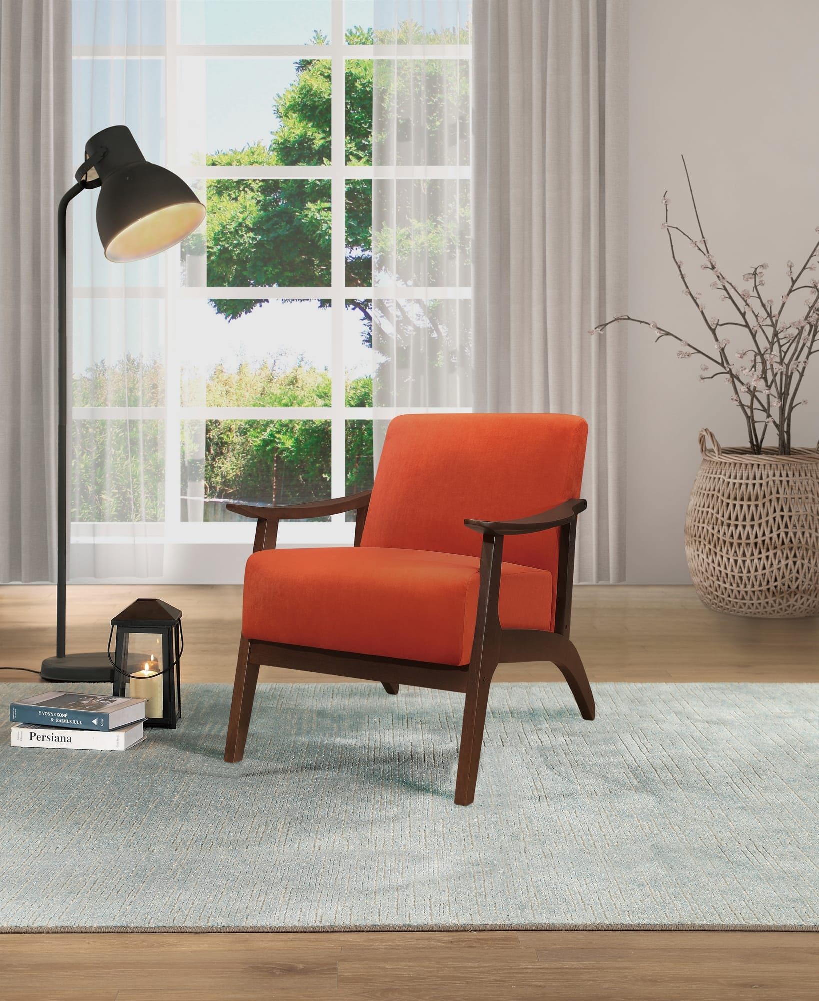 Carlson Velvet Accent Chair