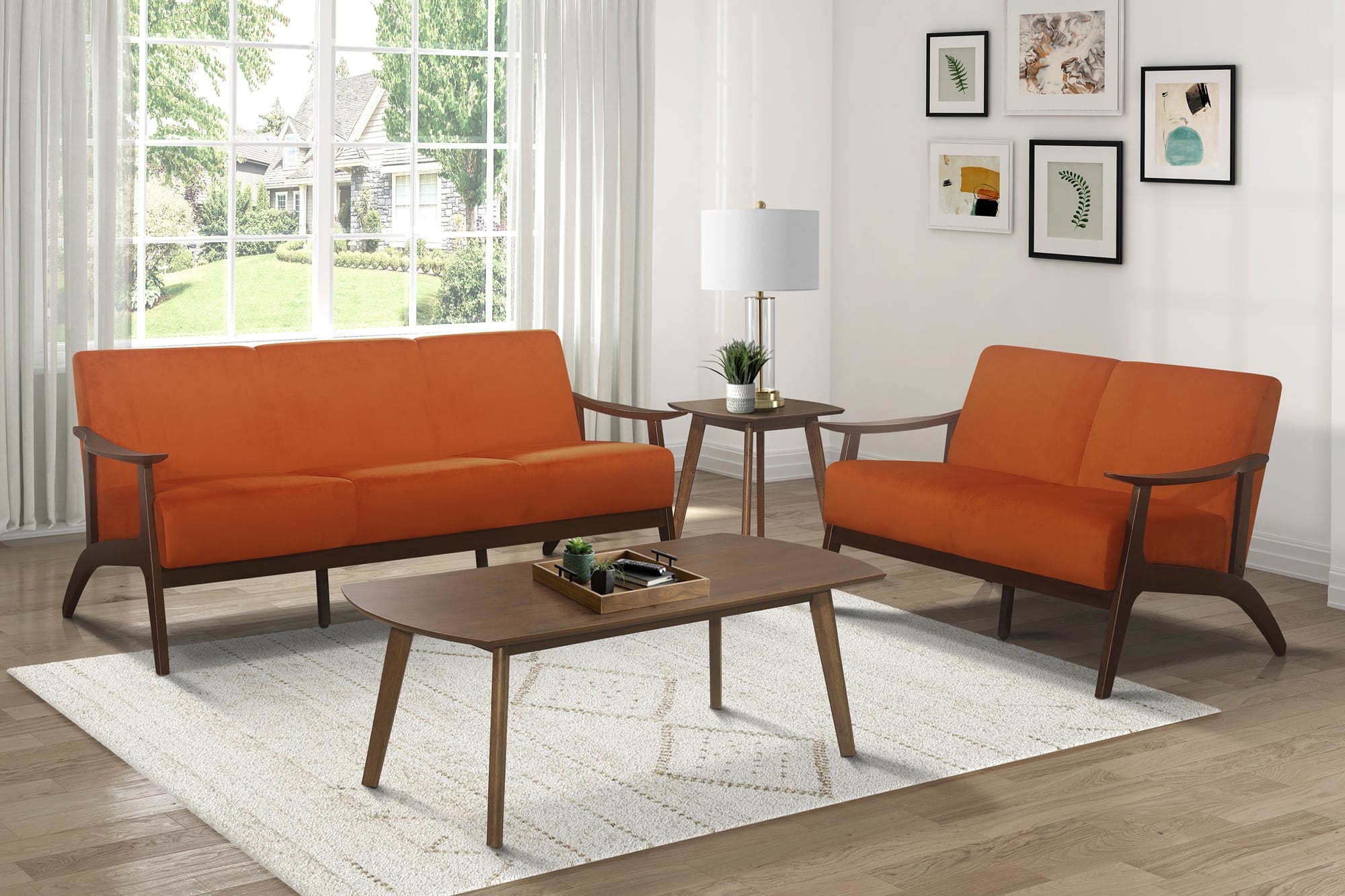 Carlson Velvet Living Room Set