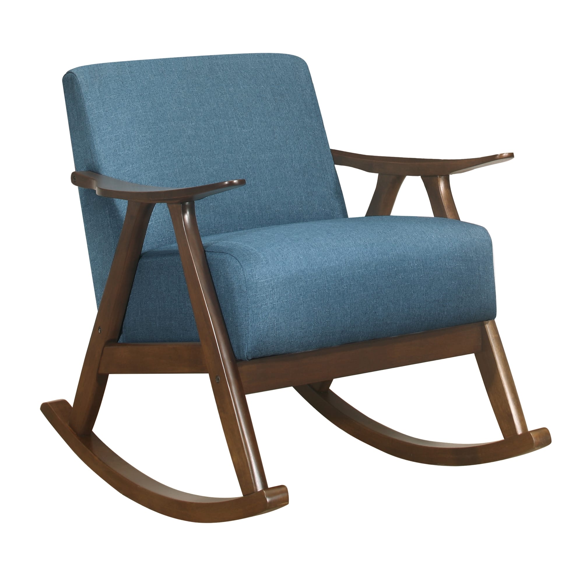 Waithe Polyester Fabric Rocking Chair