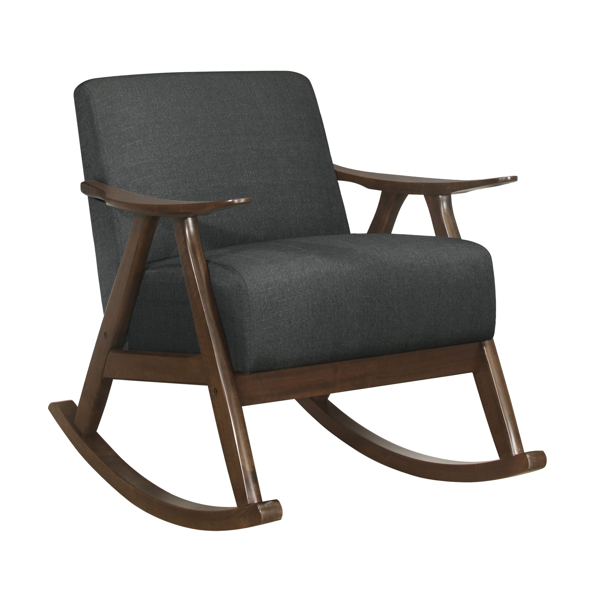 Waithe Polyester Fabric Rocking Chair