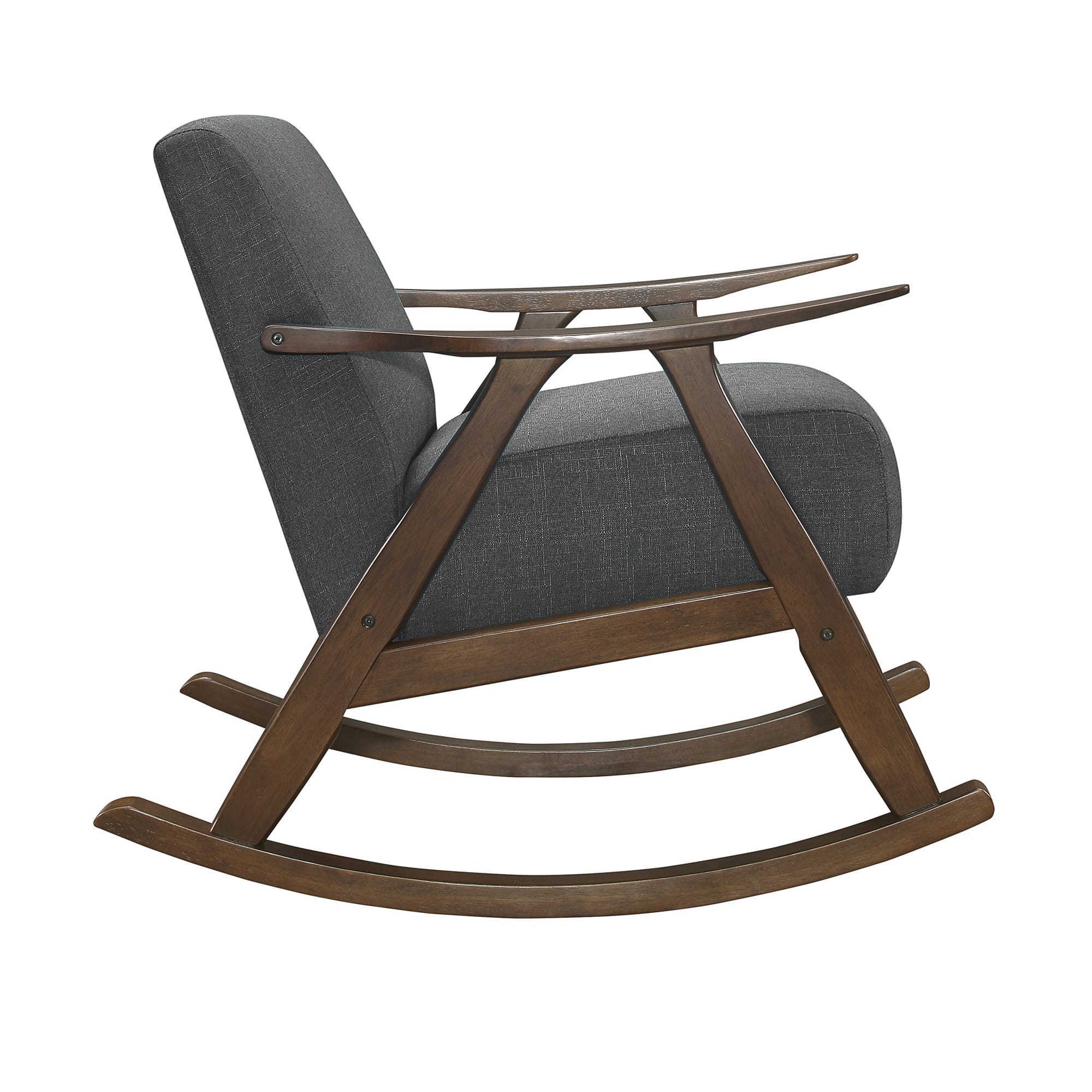 Waithe Polyester Fabric Rocking Chair