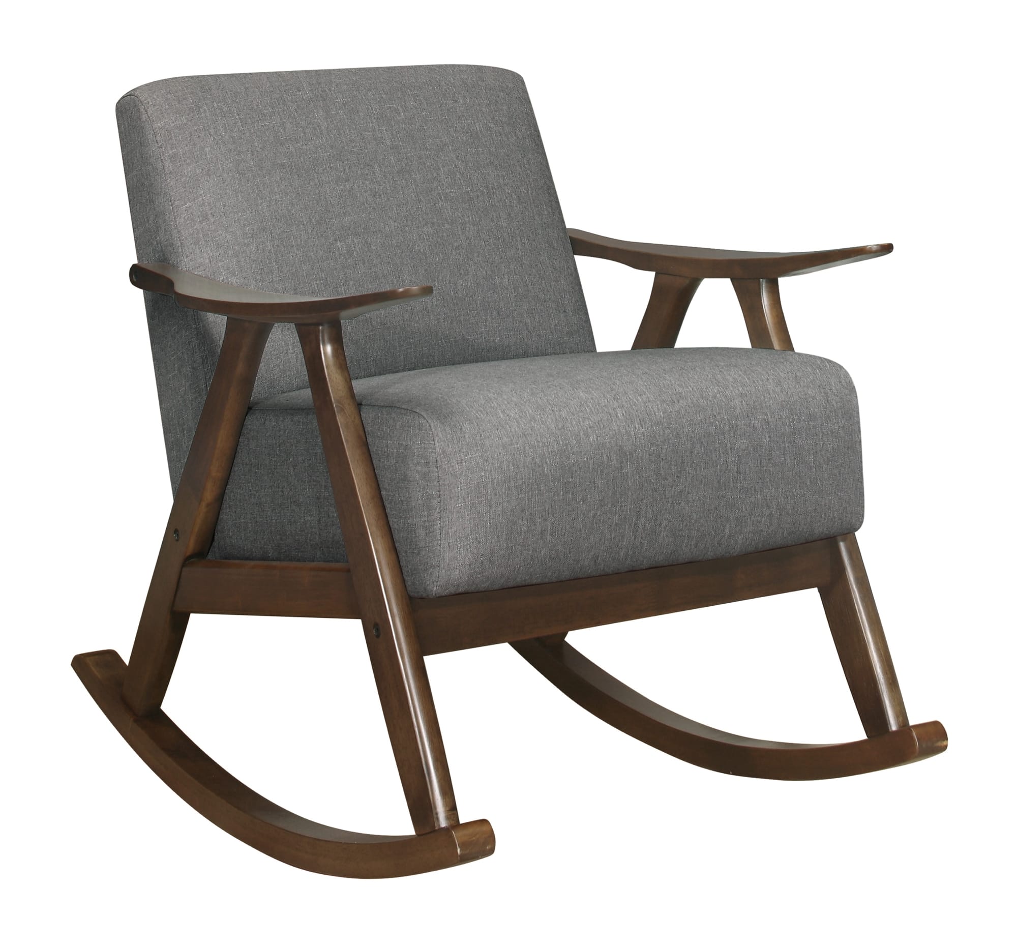 Waithe Polyester Fabric Rocking Chair