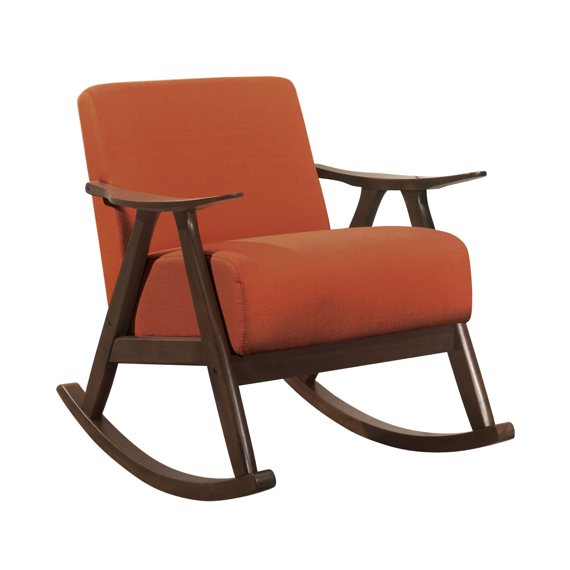 Waithe Polyester Fabric Rocking Chair