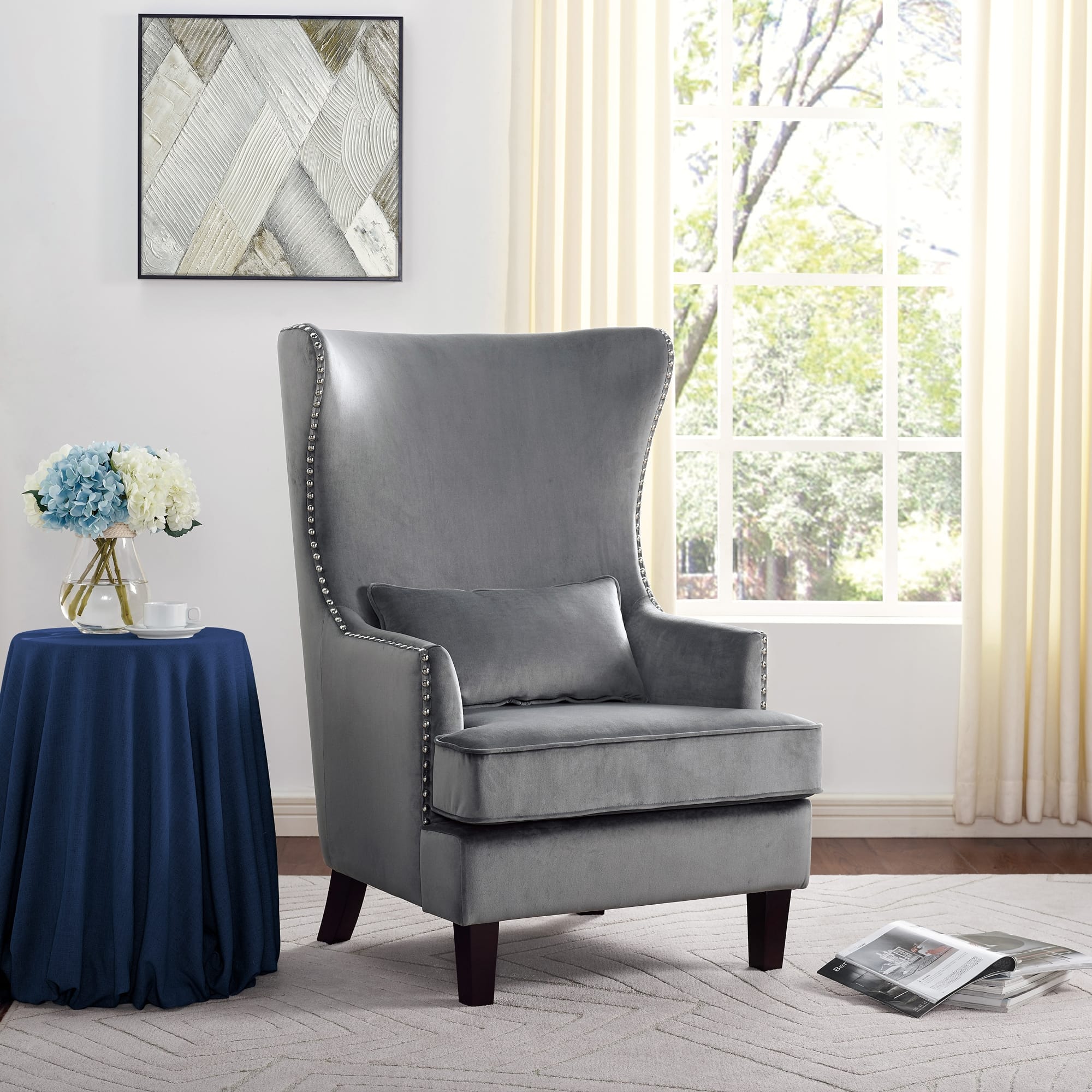 Tonier Velvet Accent Chair