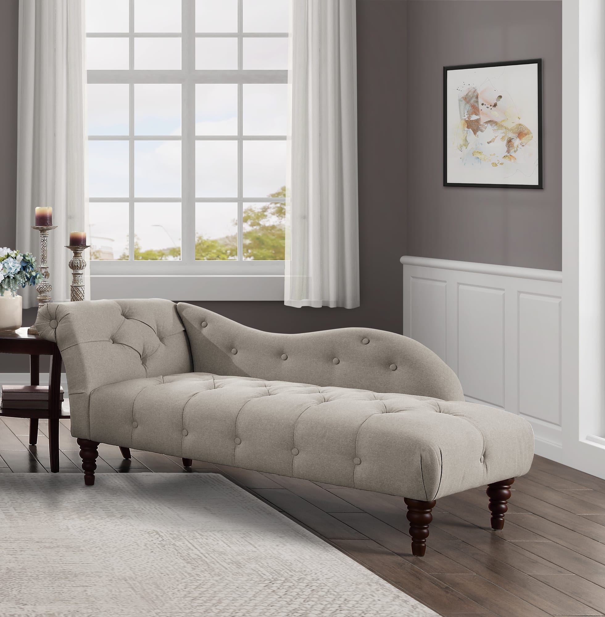 Blue Hill Fabric Chaise