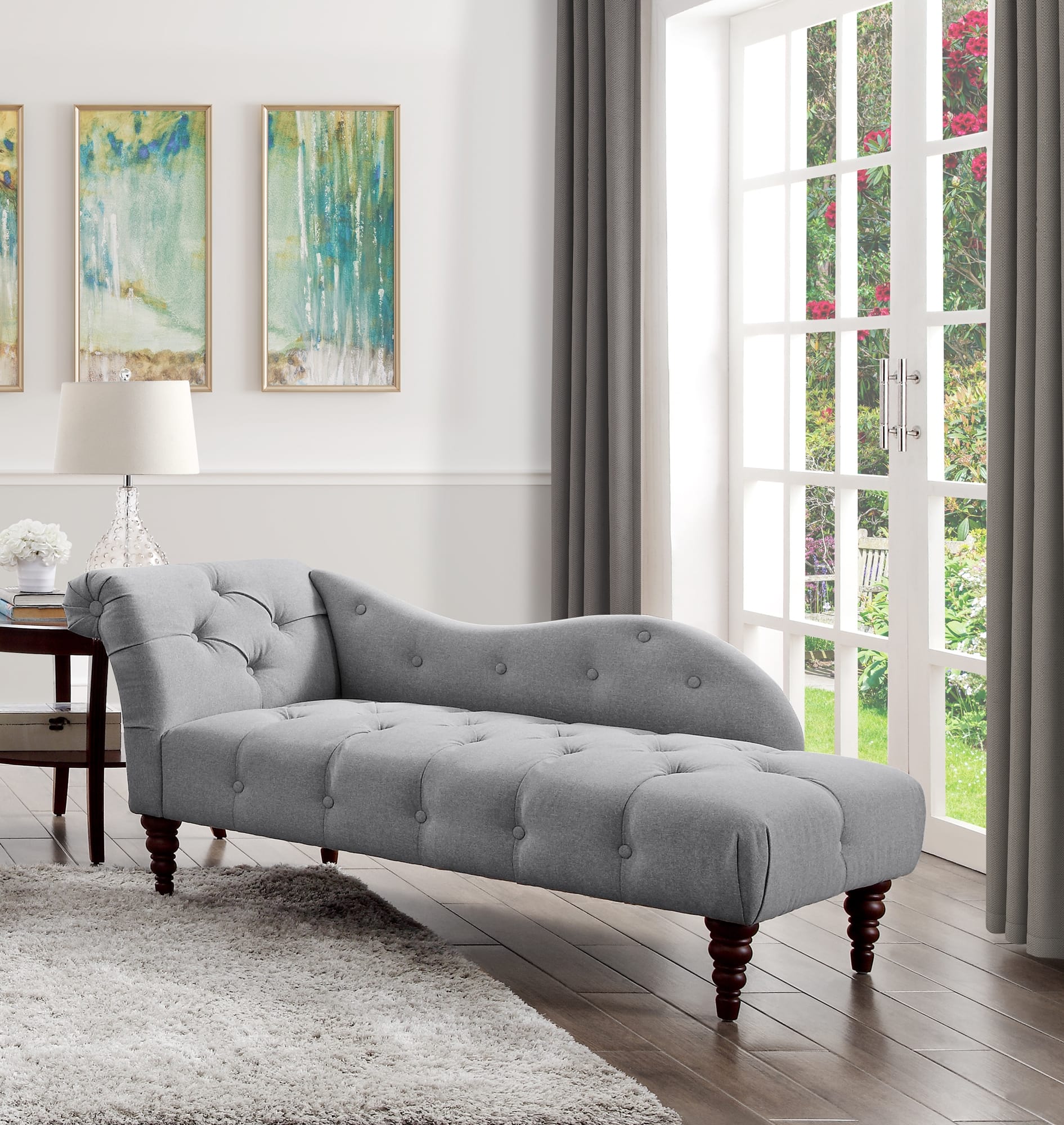 Blue Hill Fabric Chaise