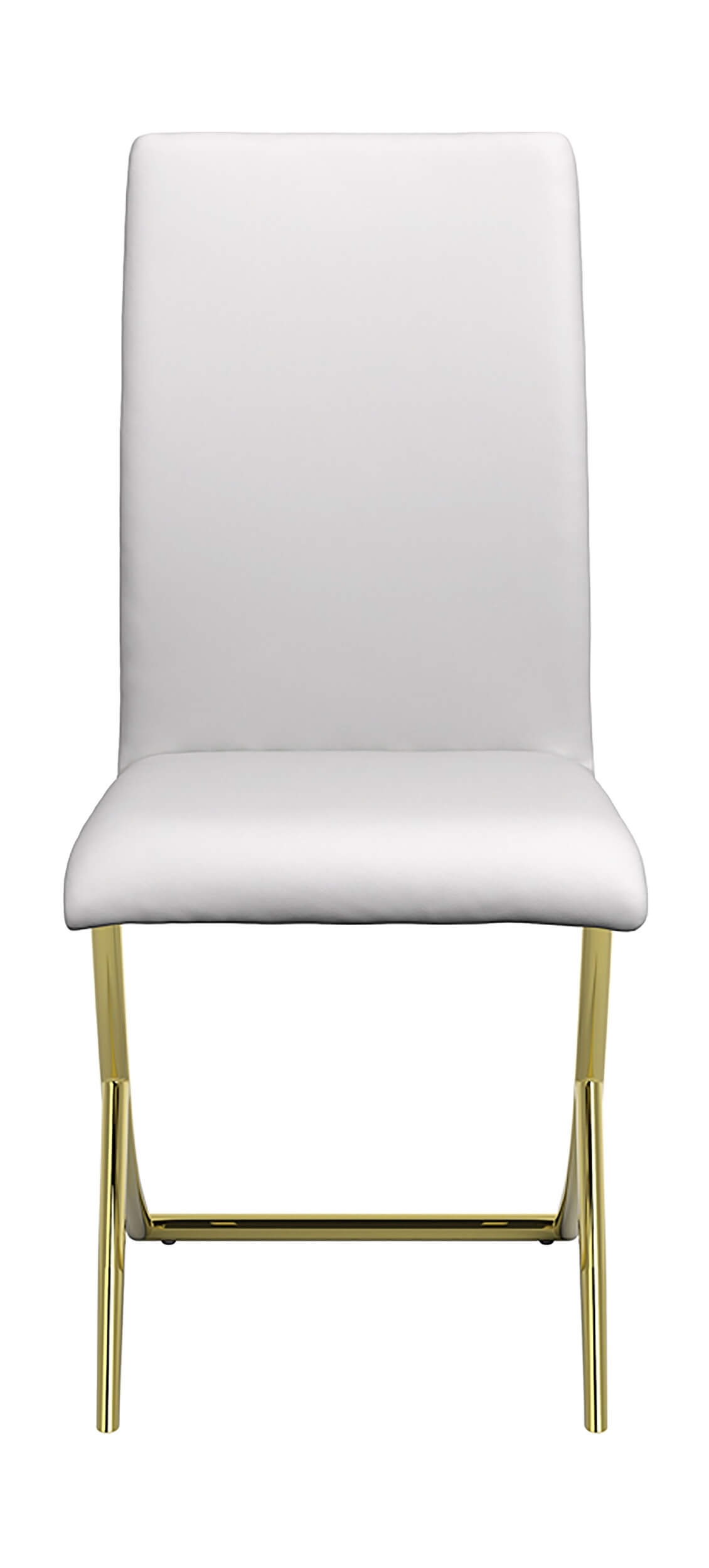 Carmelia Leatherette Side Chair with Metal Base