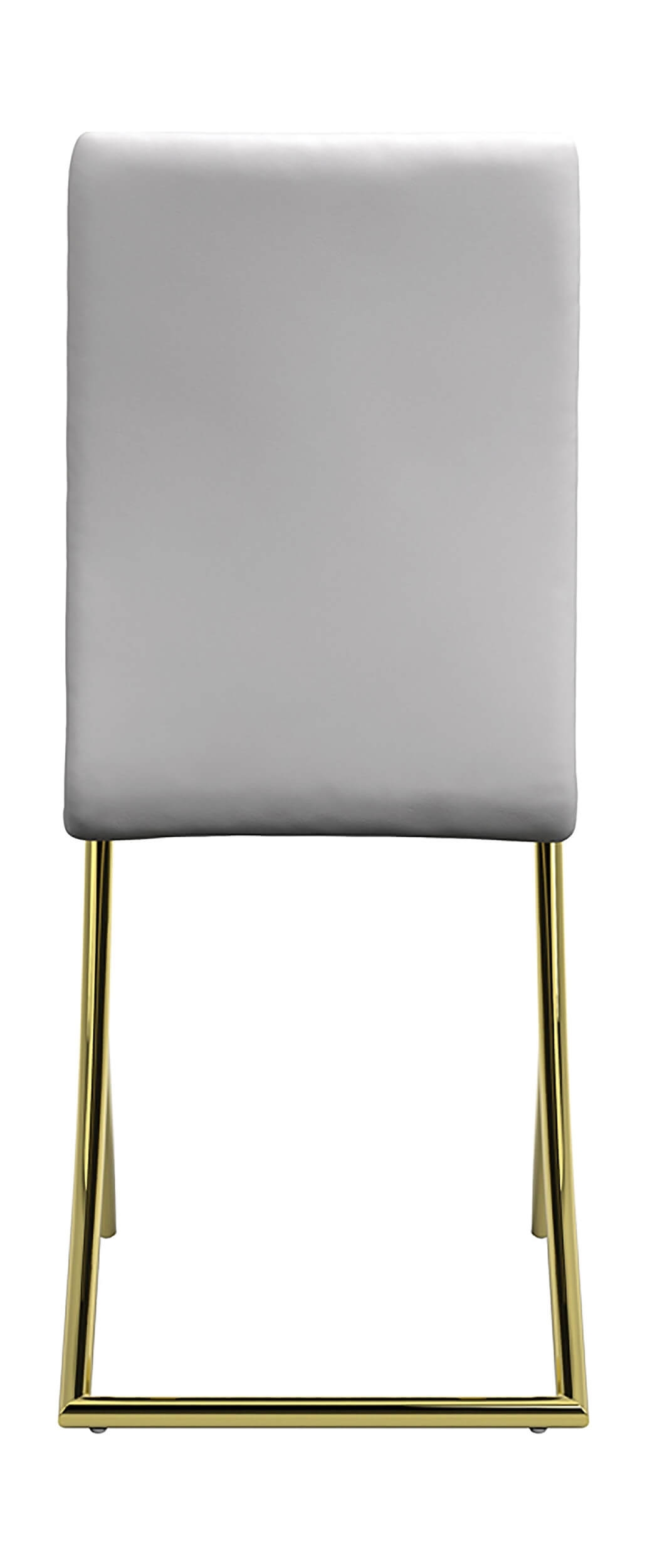 Carmelia Leatherette Side Chair with Metal Base
