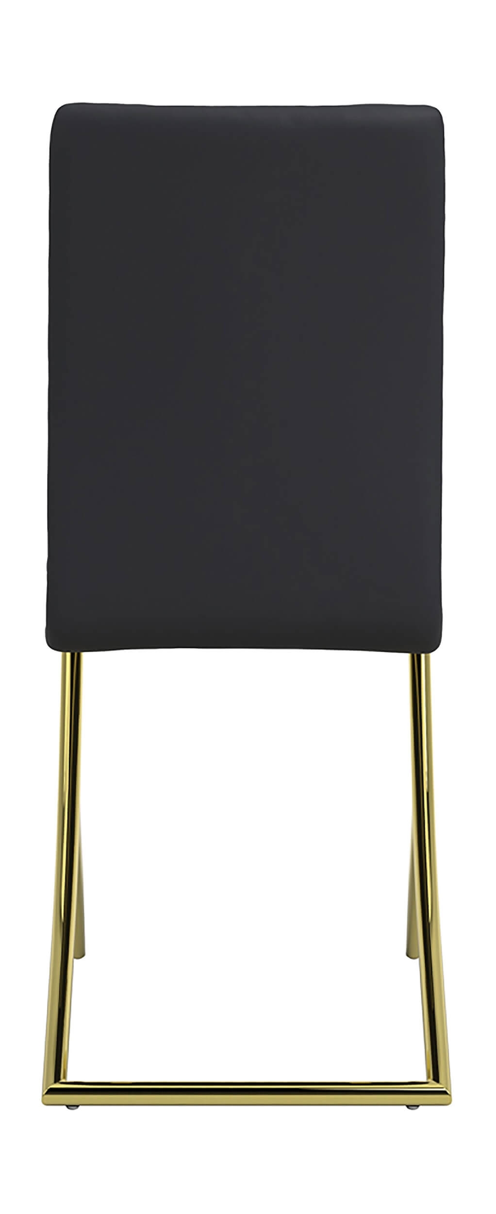 Carmelia Leatherette Side Chair with Metal Base