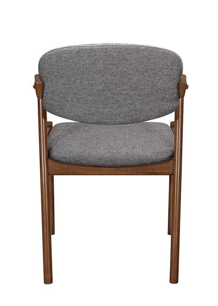 Malone Fabric Dining Side Chair with Wood Legs