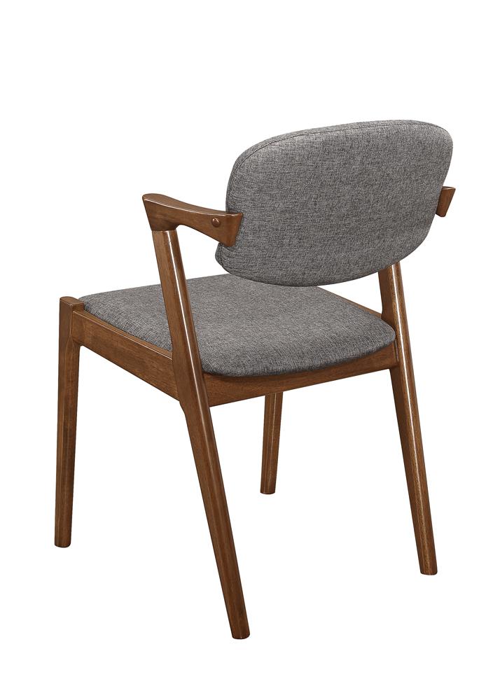 Malone Fabric Dining Side Chair with Wood Legs
