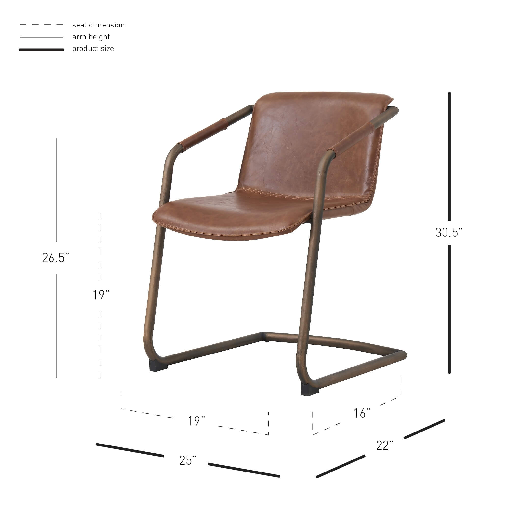 Indy PU Side Chair