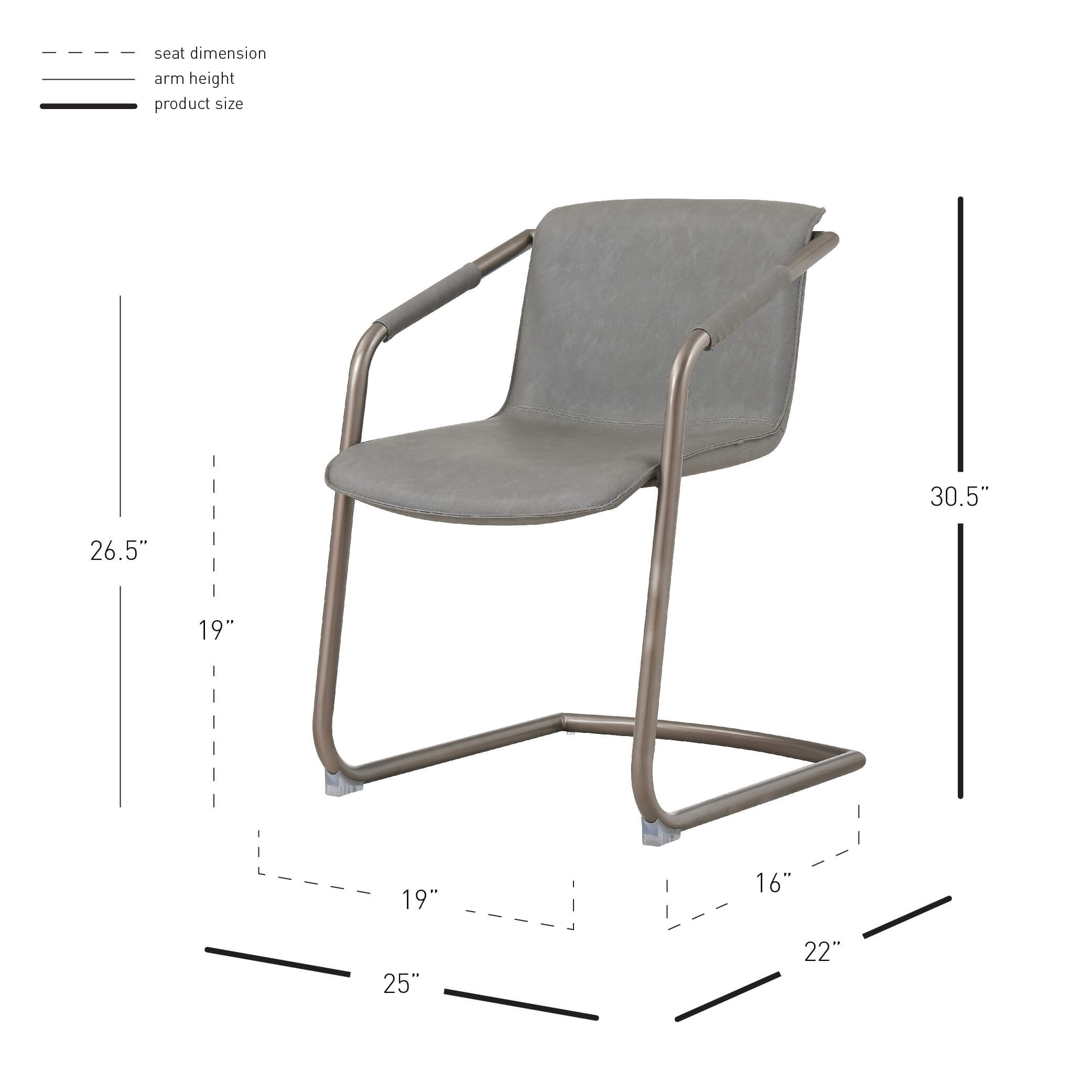 Indy PU Side Chair