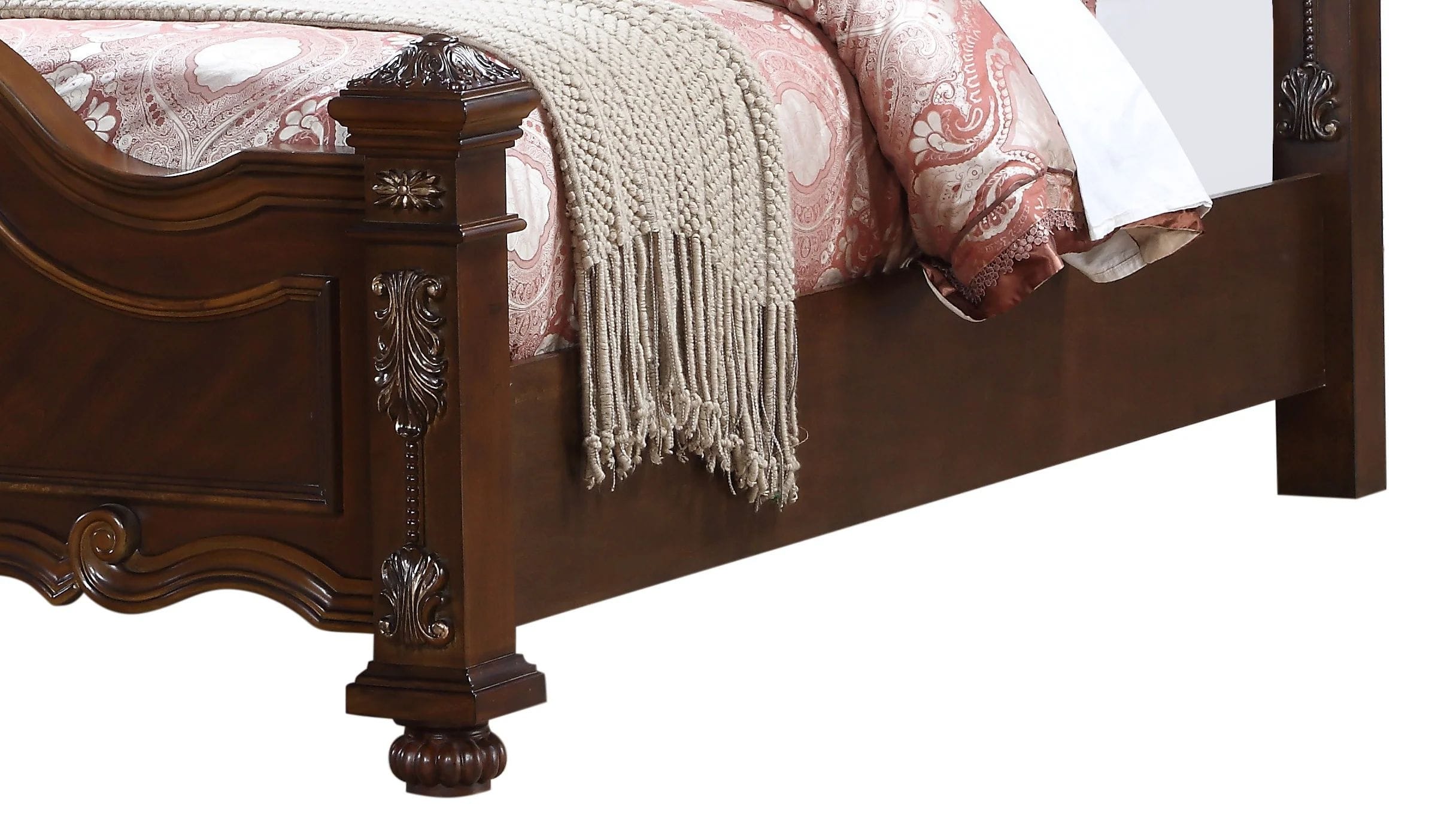 Destiny Bed with Faux Leather Upholstered Headboard