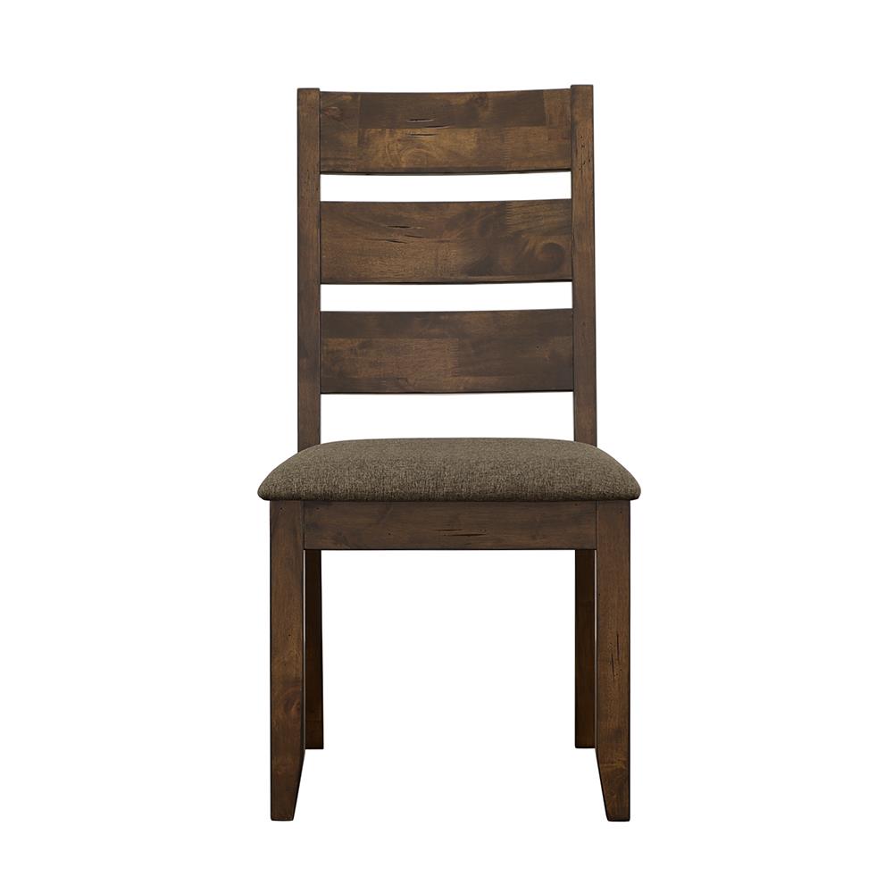 Alston Fabric Ladder Back Wood Veneer Dining Side Chair