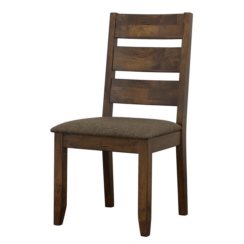 Alston Fabric Ladder Back Wood Veneer Dining Side Chair