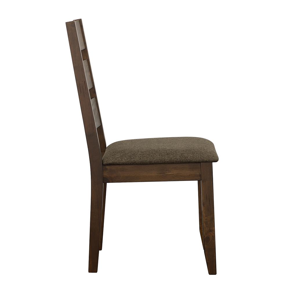 Alston Fabric Ladder Back Wood Veneer Dining Side Chair