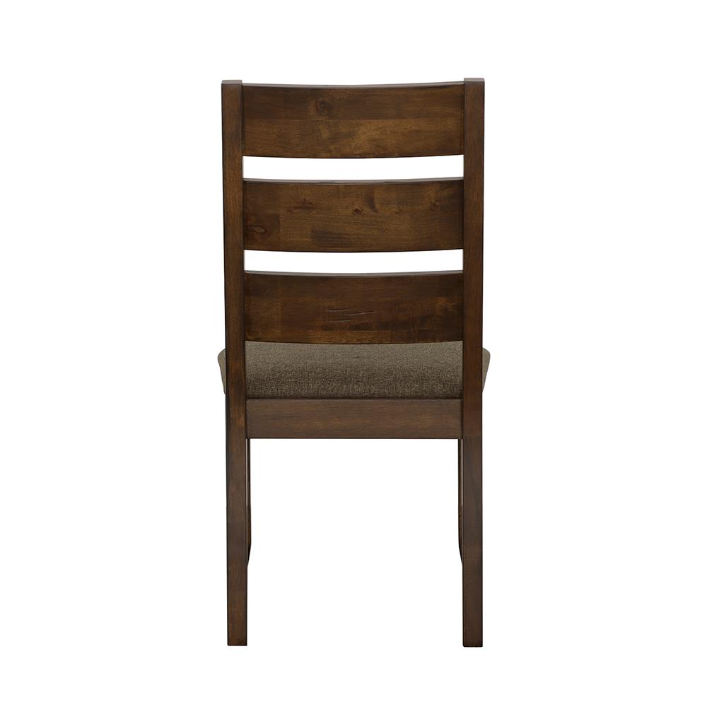 Alston Fabric Ladder Back Wood Veneer Dining Side Chair
