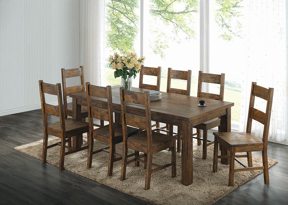 Coleman 78.75" Rectangular Wood Veneer Dining Table